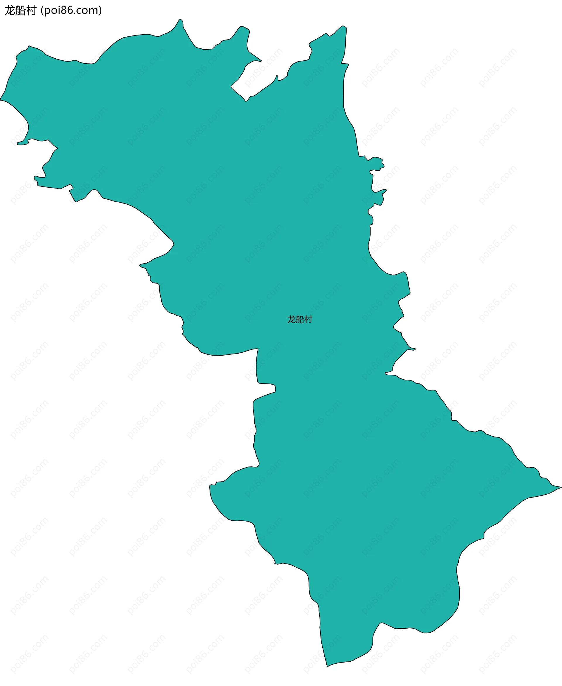 龙船村边界地图