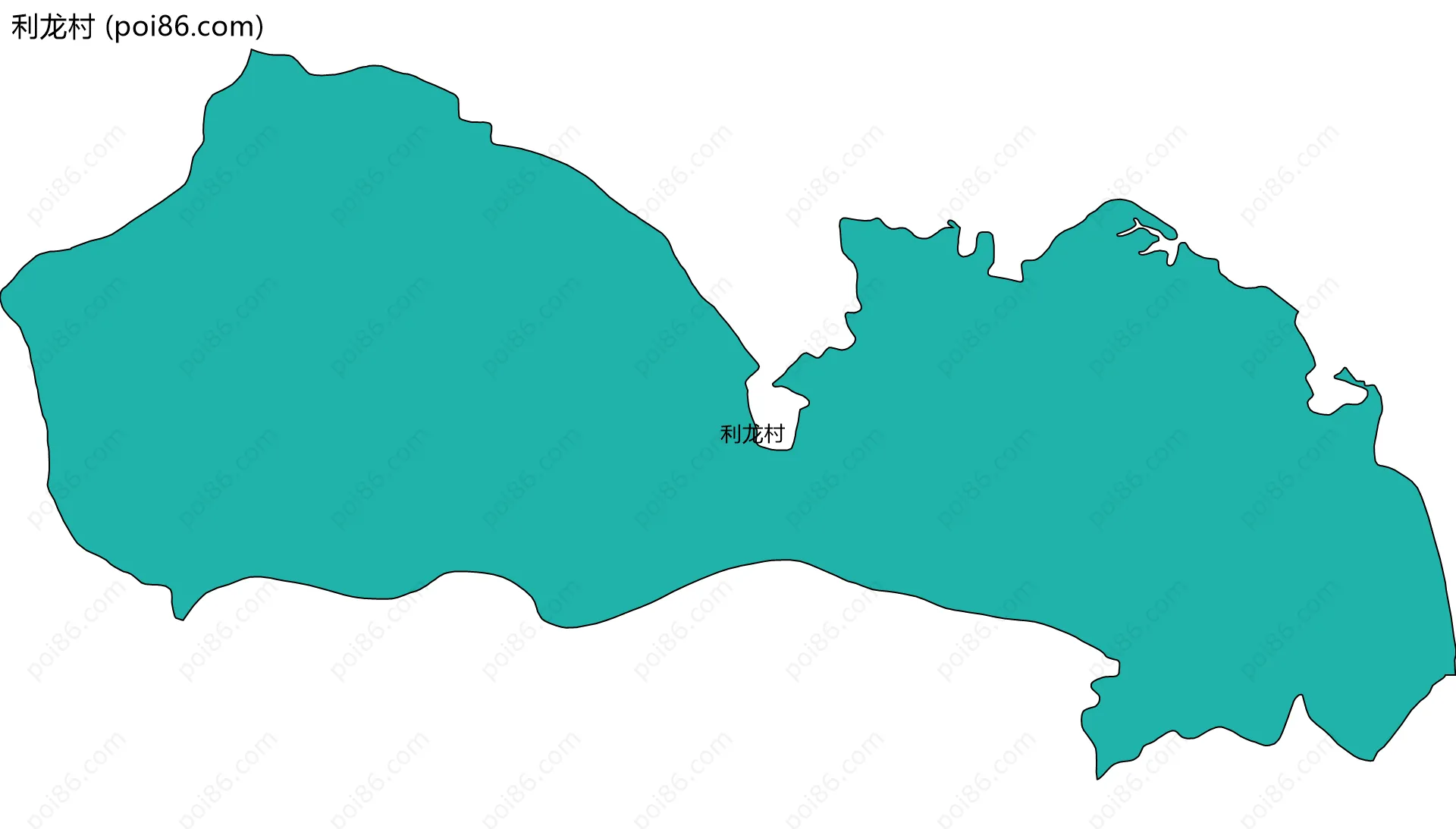 利龙村边界地图