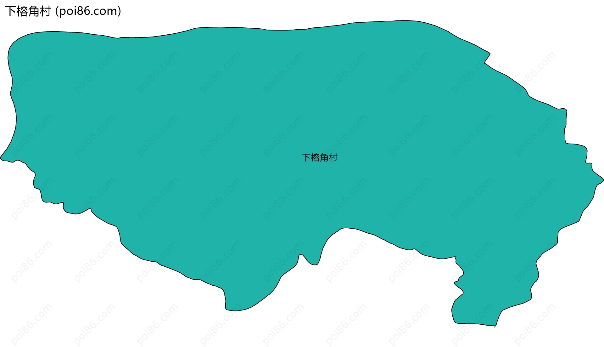下榕角村边界地图