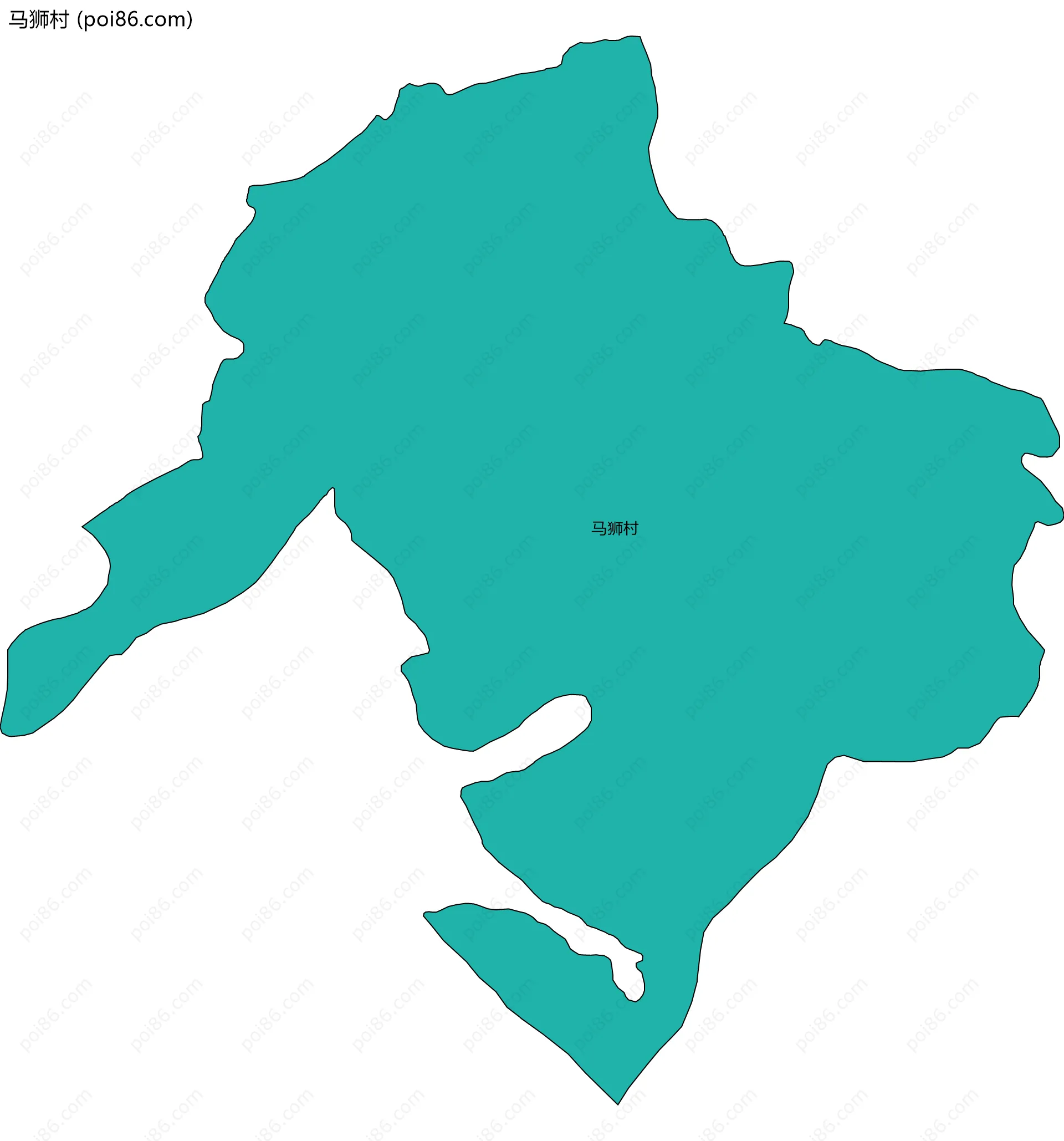 马狮村边界地图