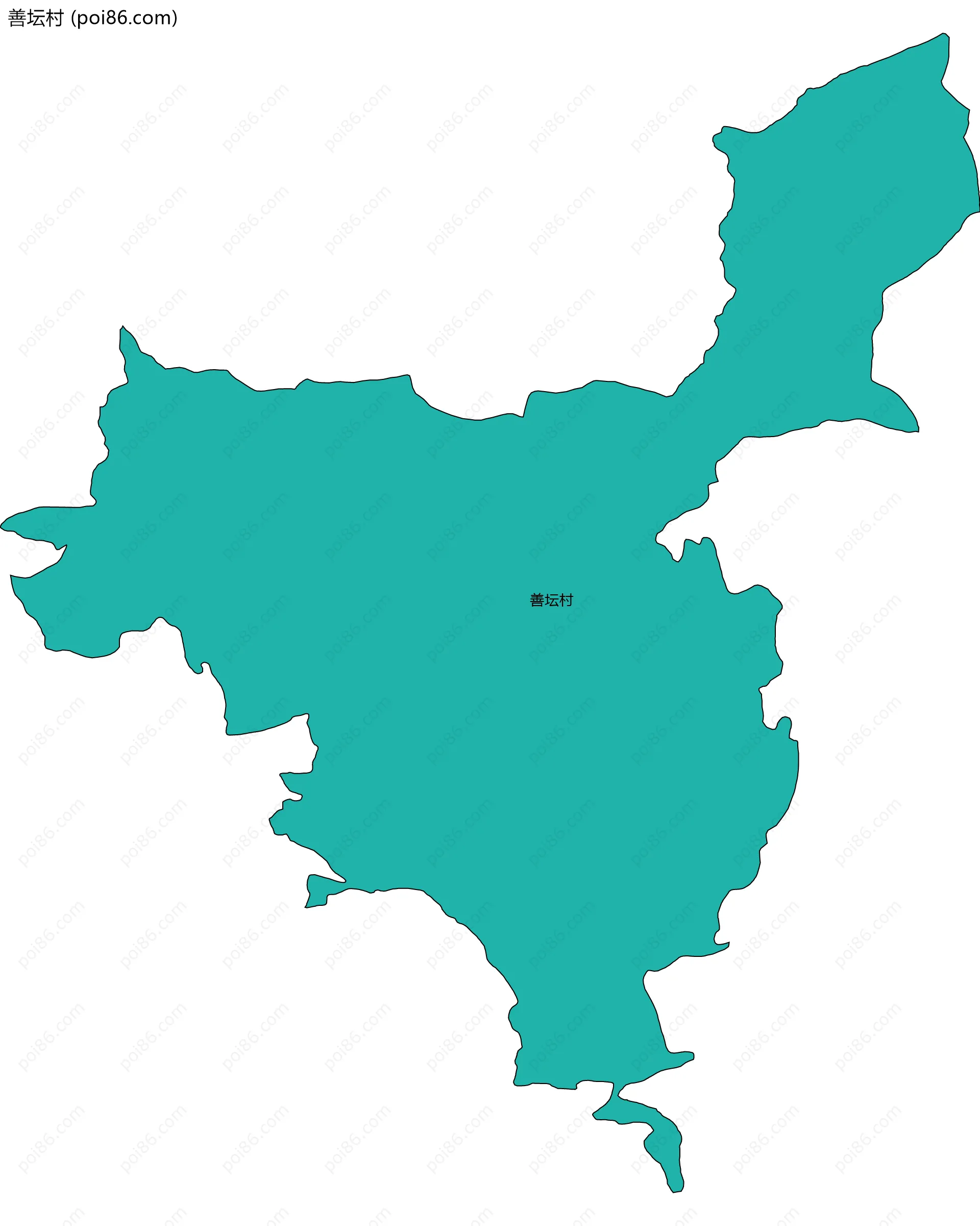 善坛村边界地图