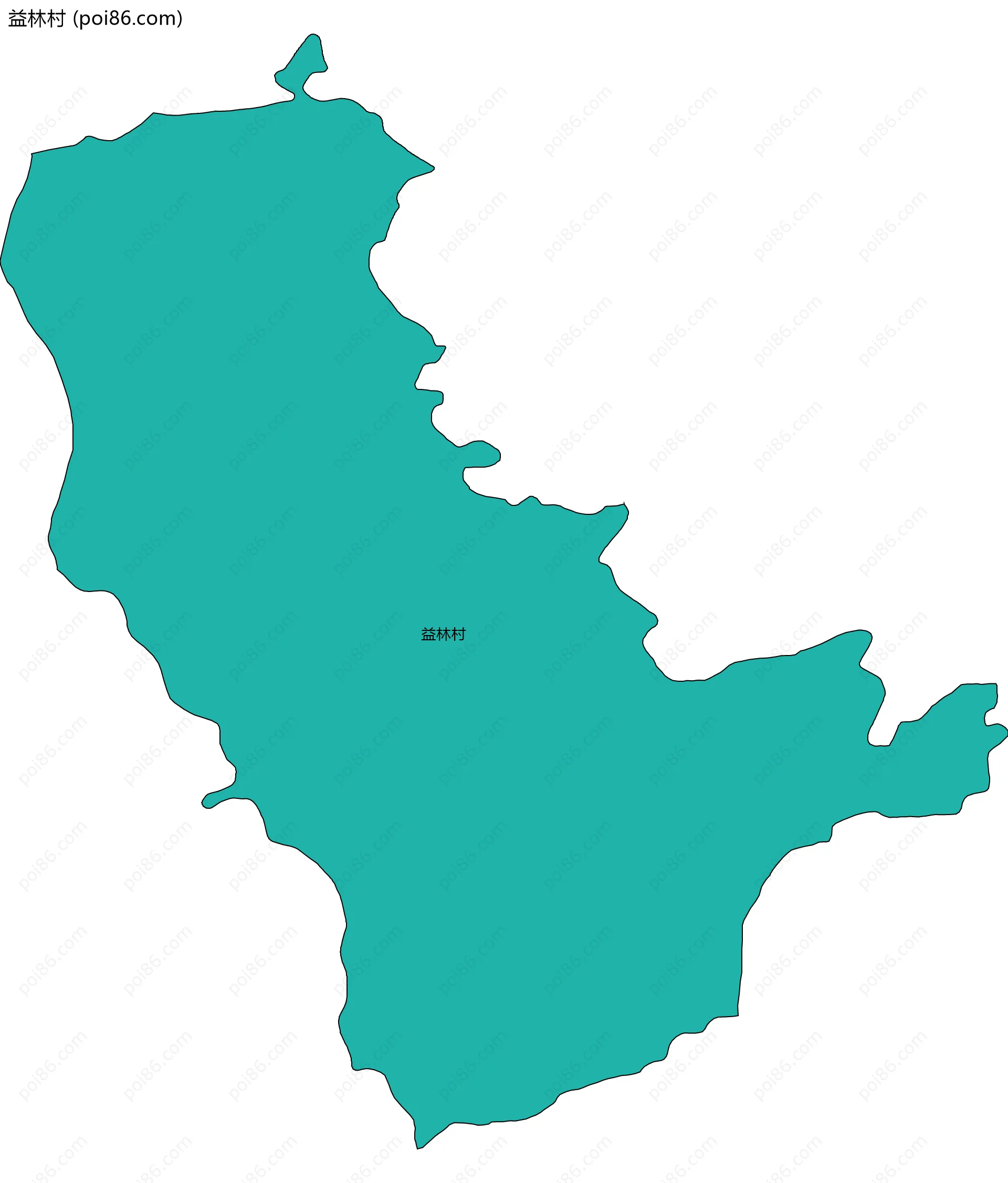 益林村边界地图