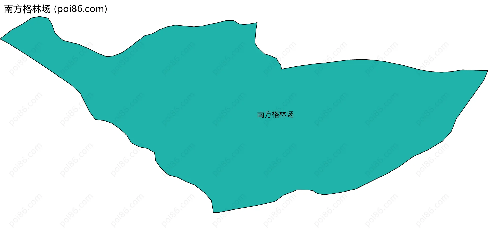 南方格林场边界地图