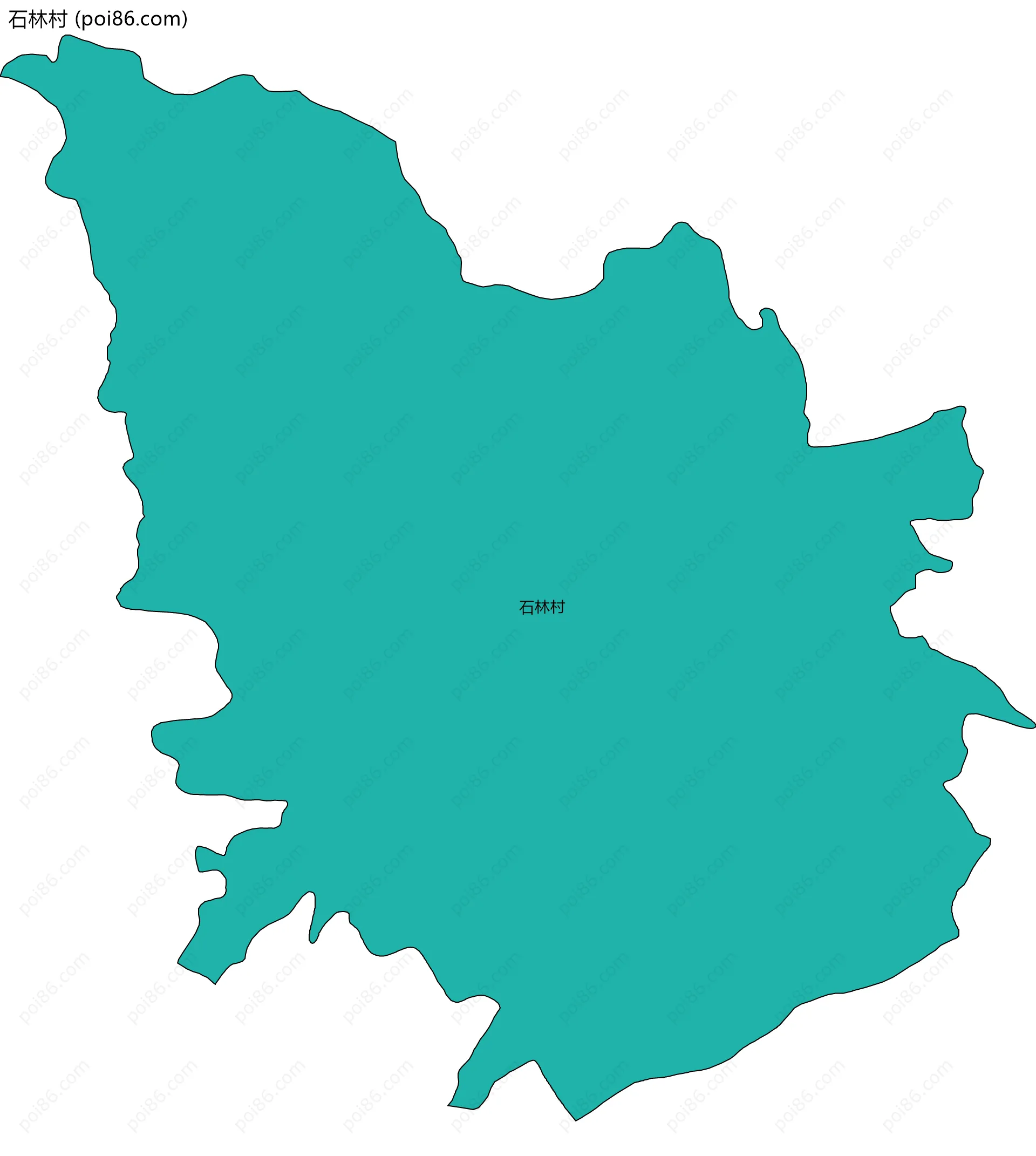 石林村边界地图