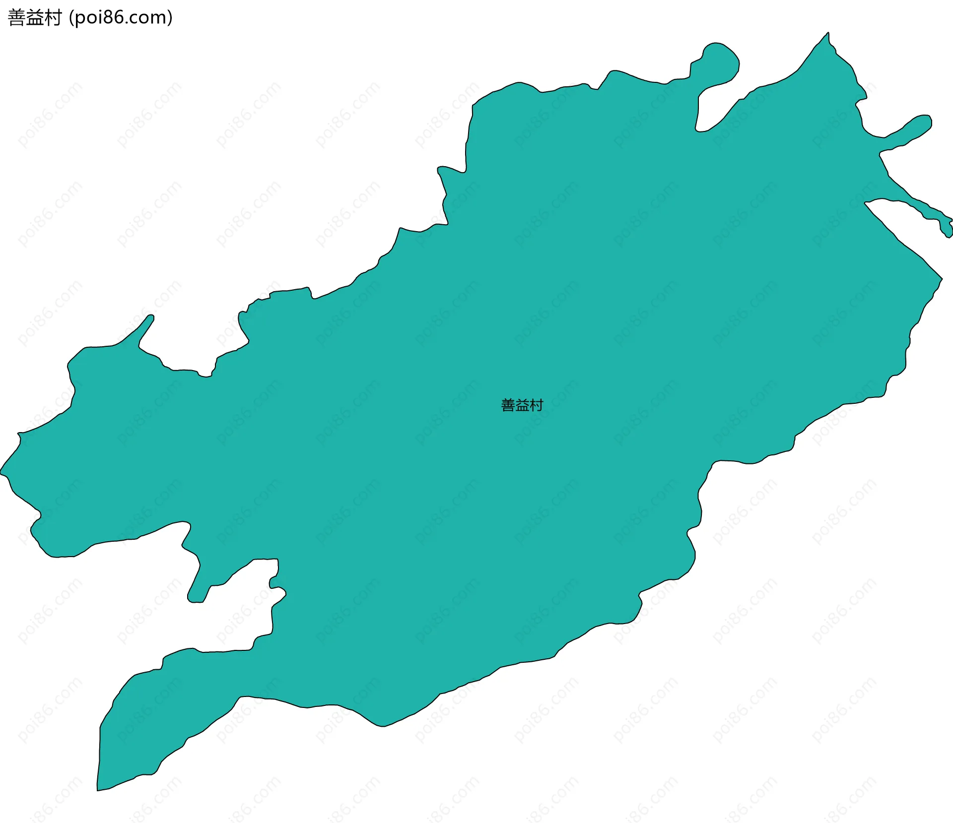 善益村边界地图