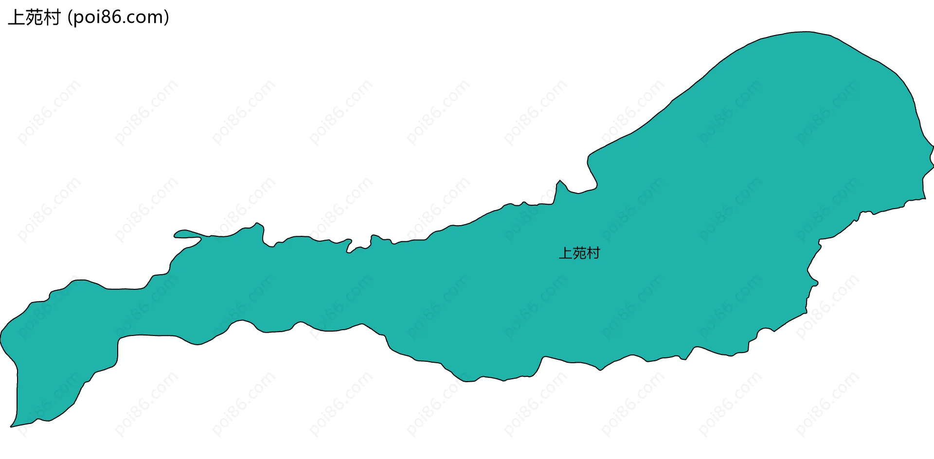 上苑村边界地图