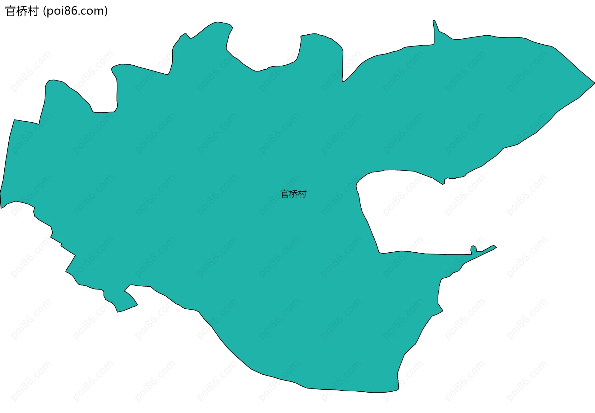 官桥村边界地图