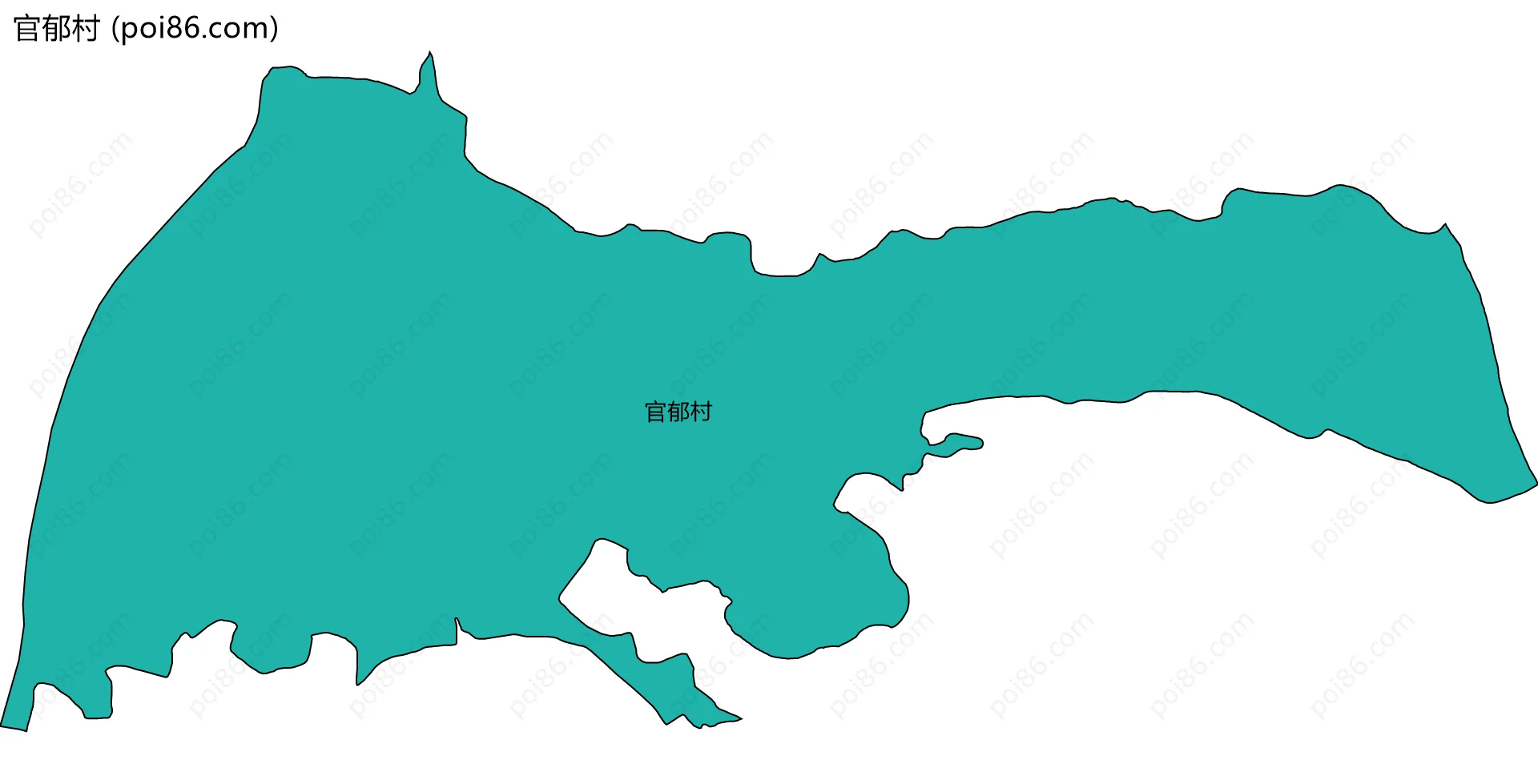 官郁村边界地图