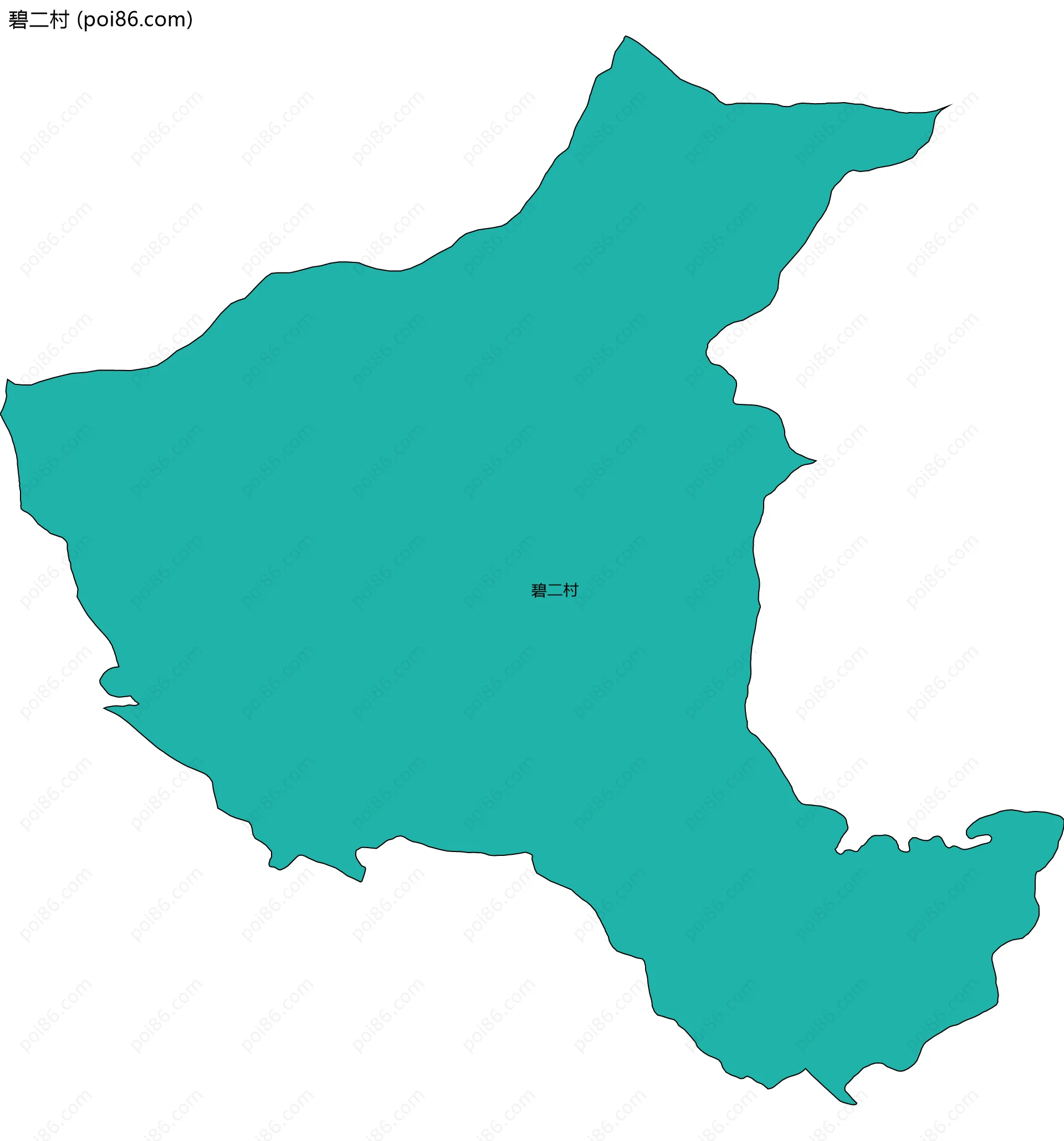 碧二村边界地图