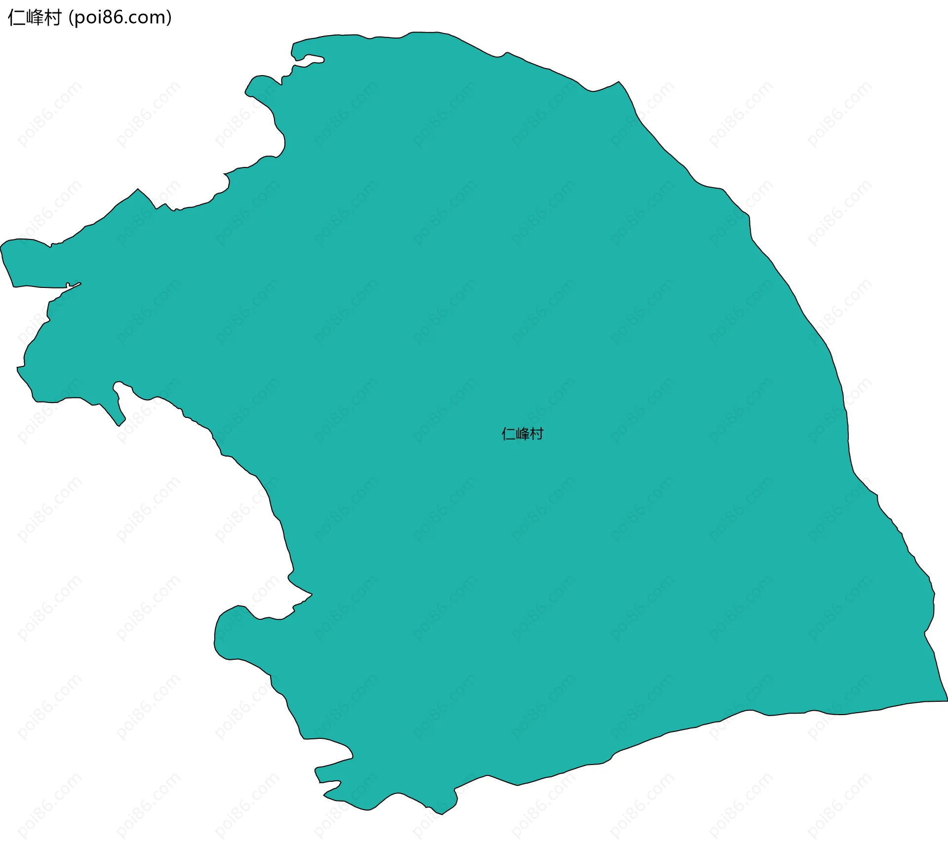 仁峰村边界地图