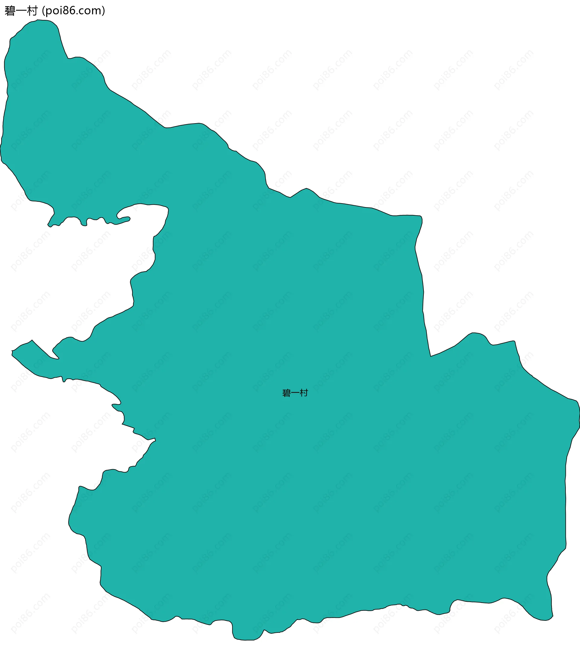 碧一村边界地图