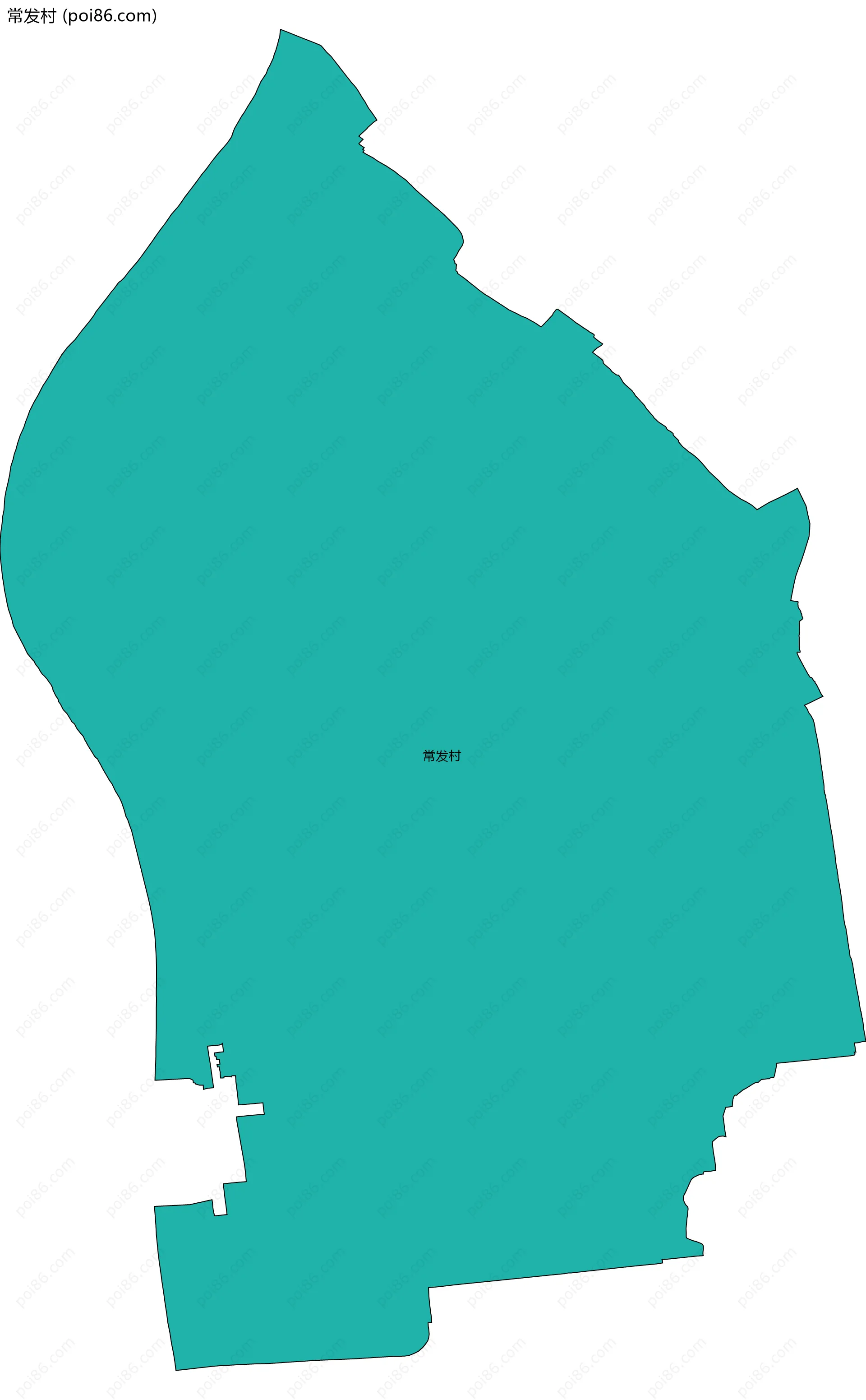 常发村边界地图