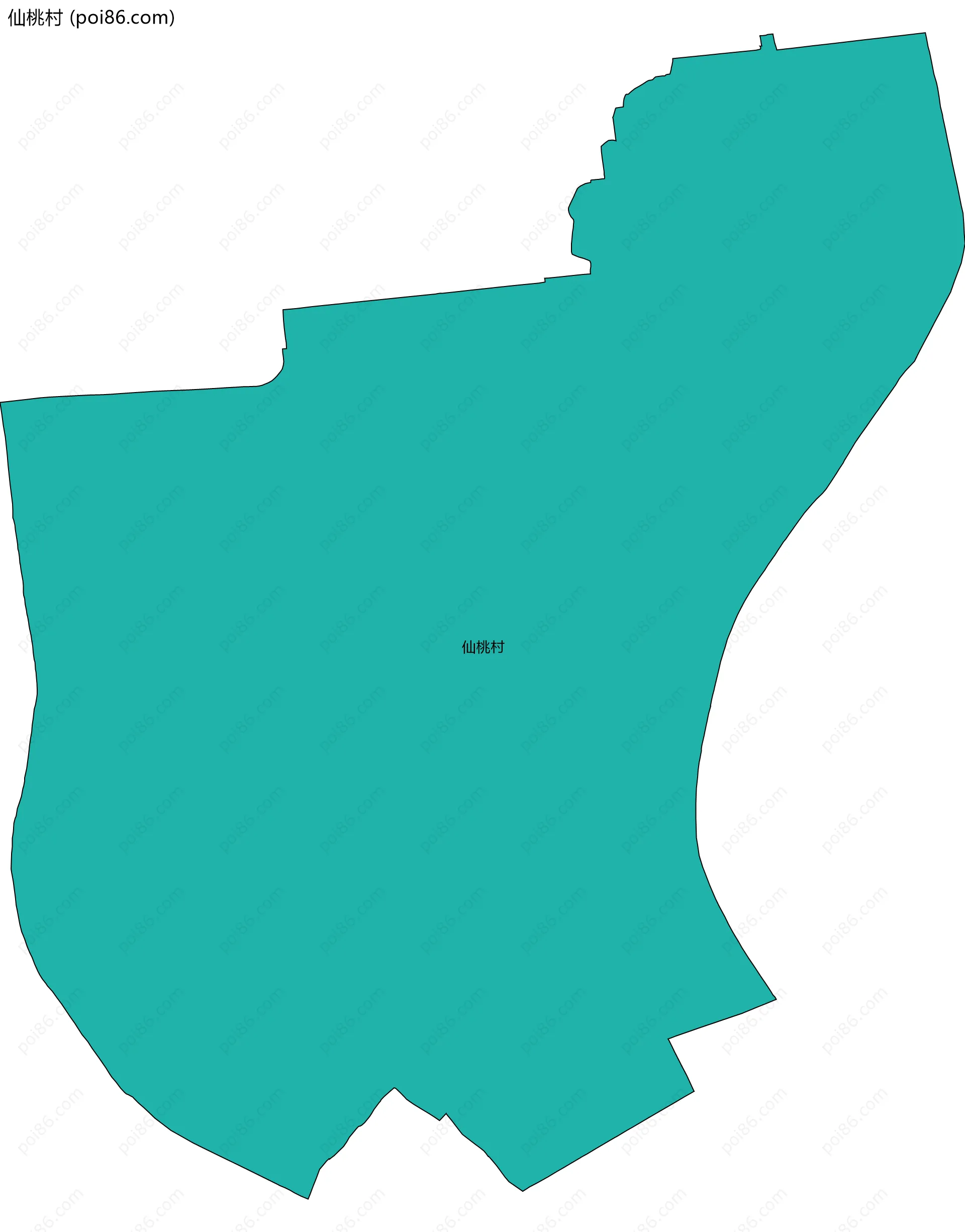仙桃村边界地图