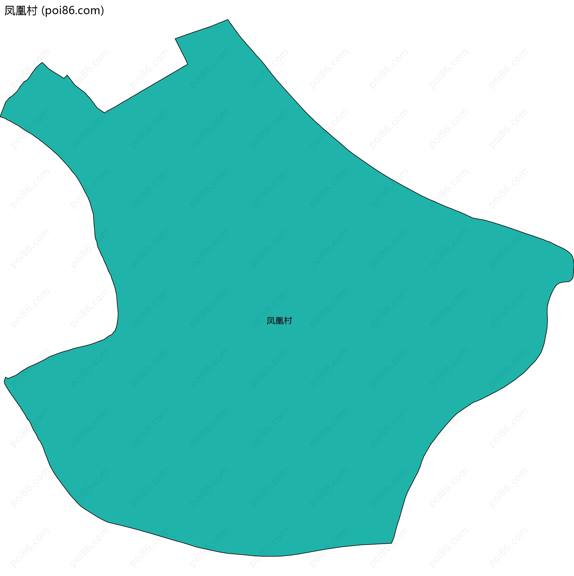 凤凰村边界地图