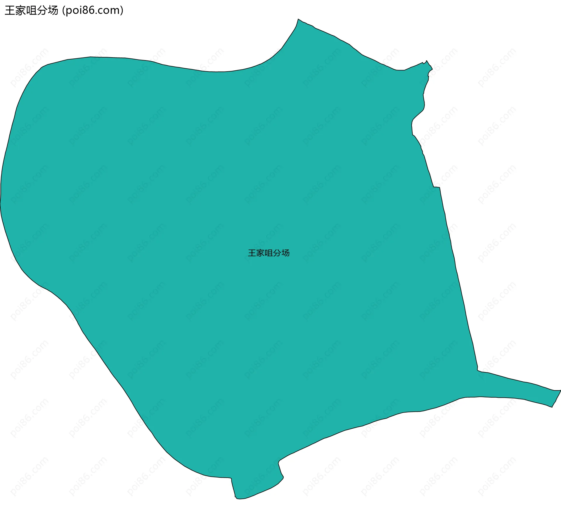 王家咀分场边界地图