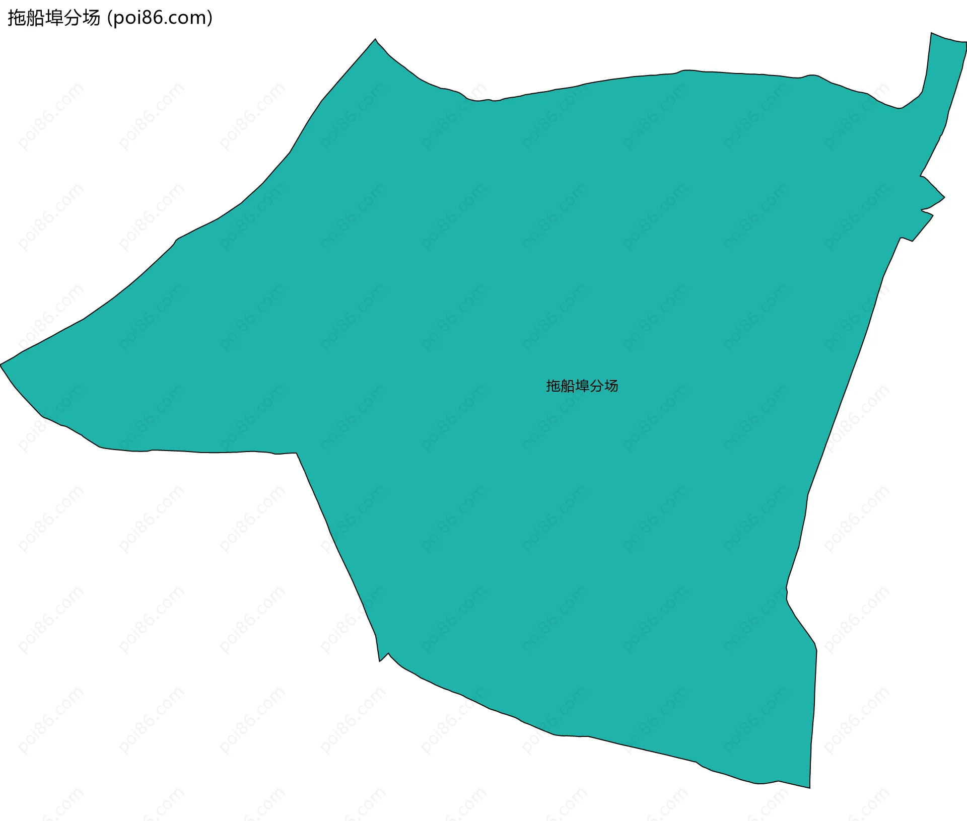 拖船埠分场边界地图