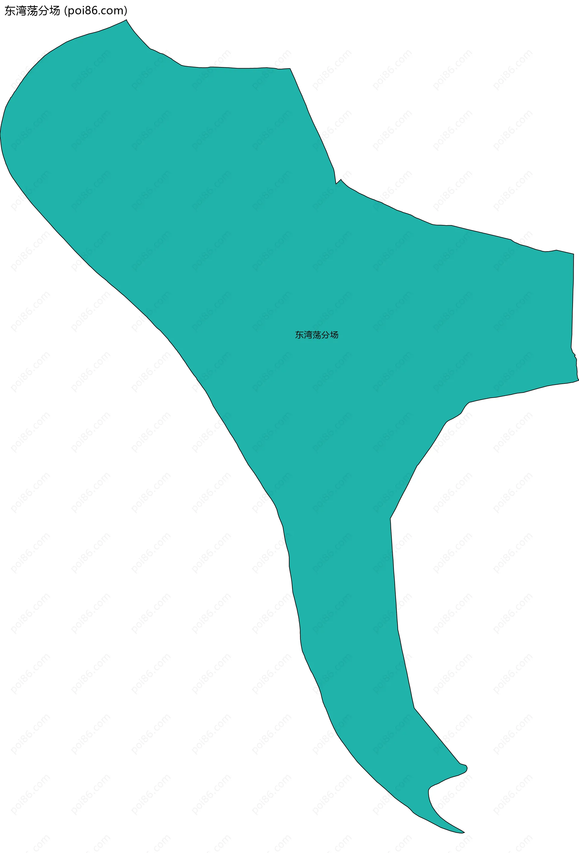 东湾荡分场边界地图