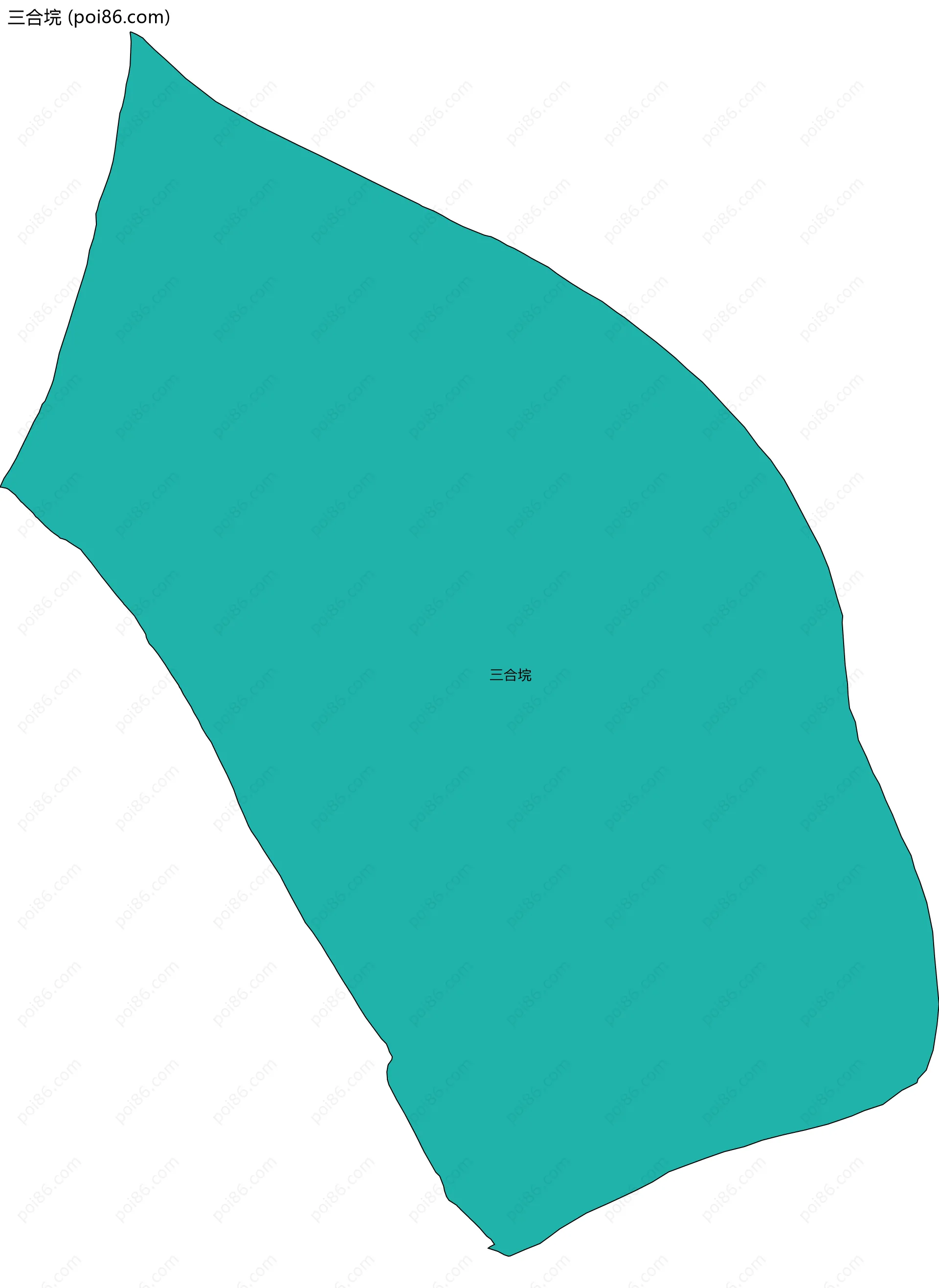 三合垸边界地图