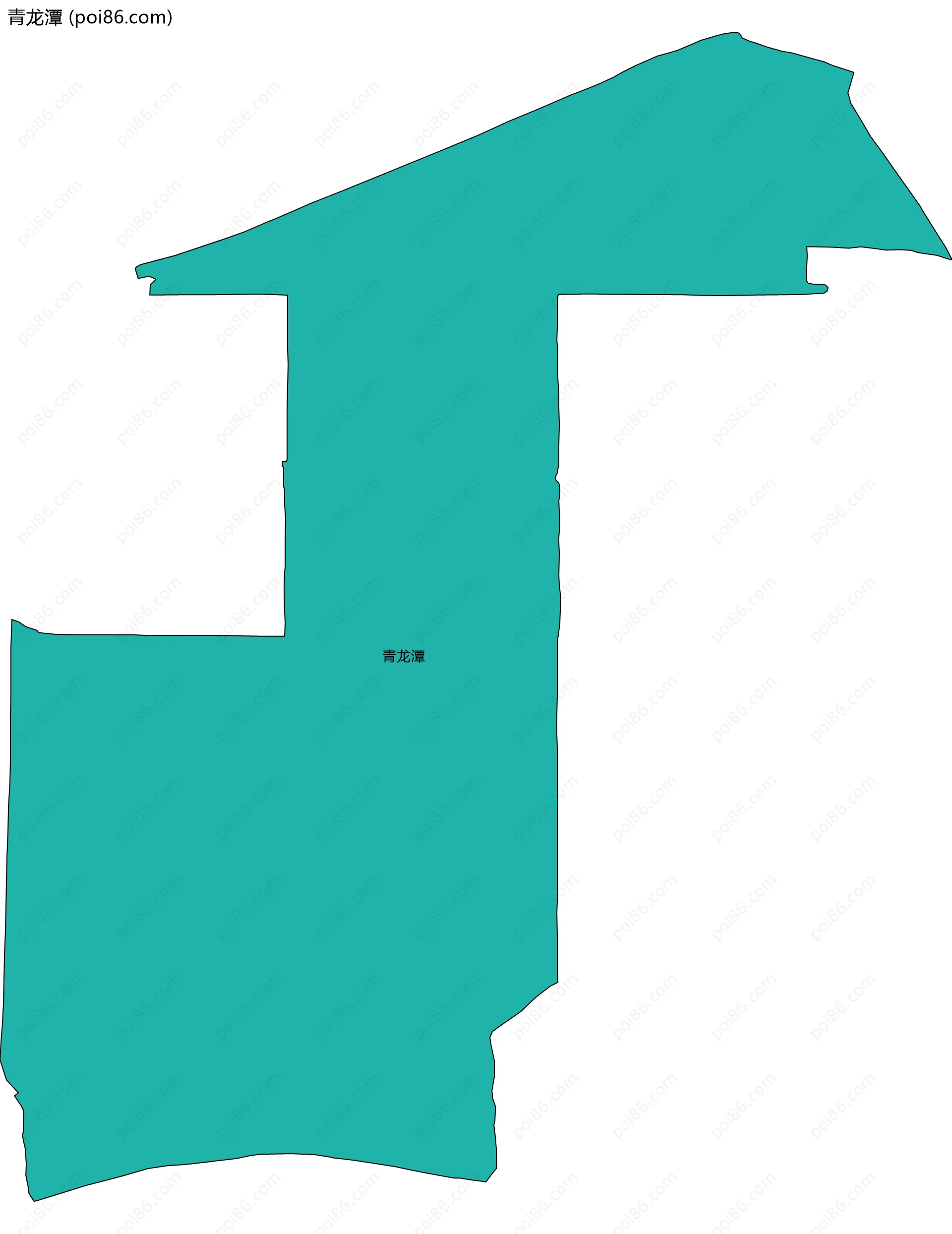 青龙潭边界地图