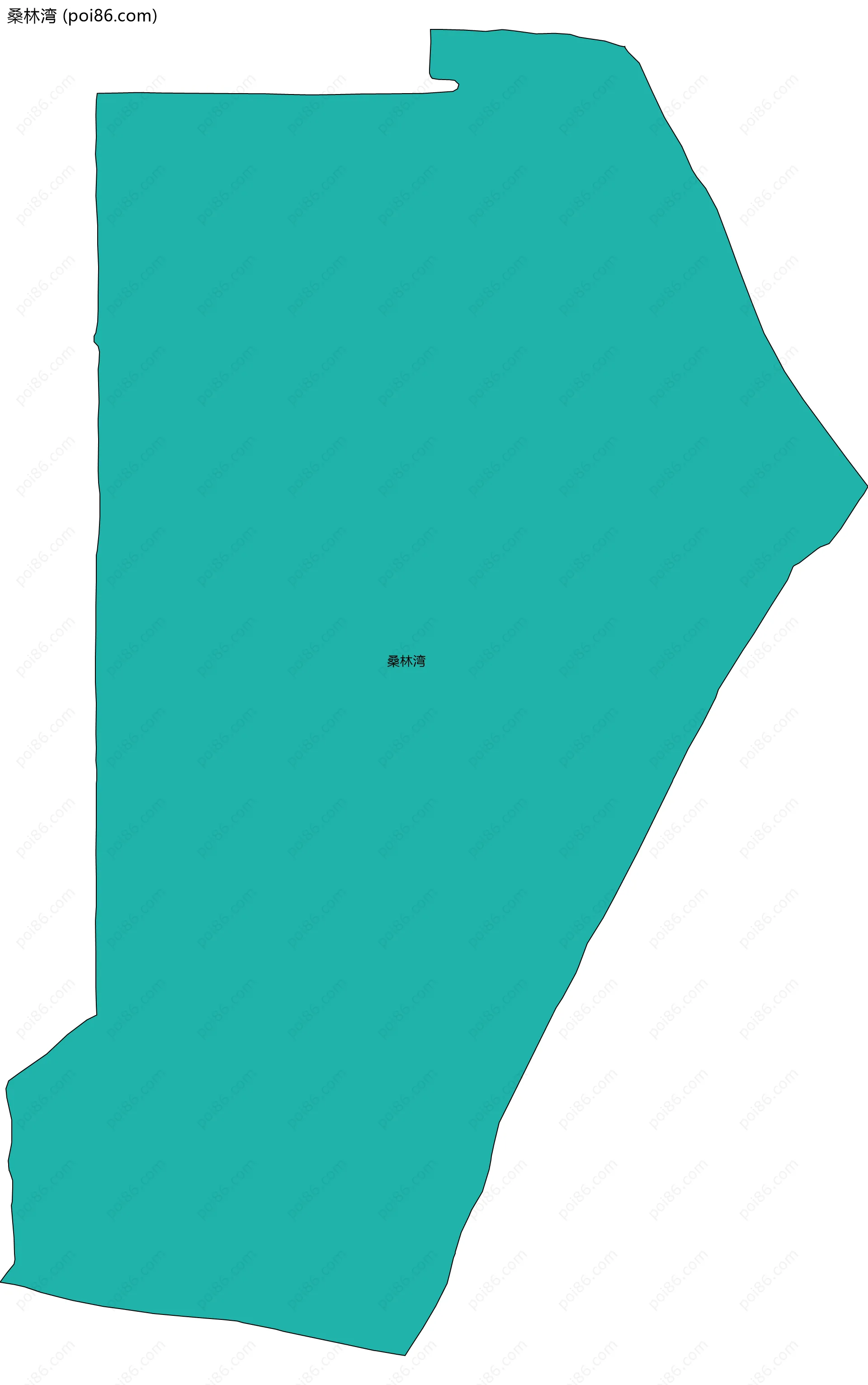 桑林湾边界地图