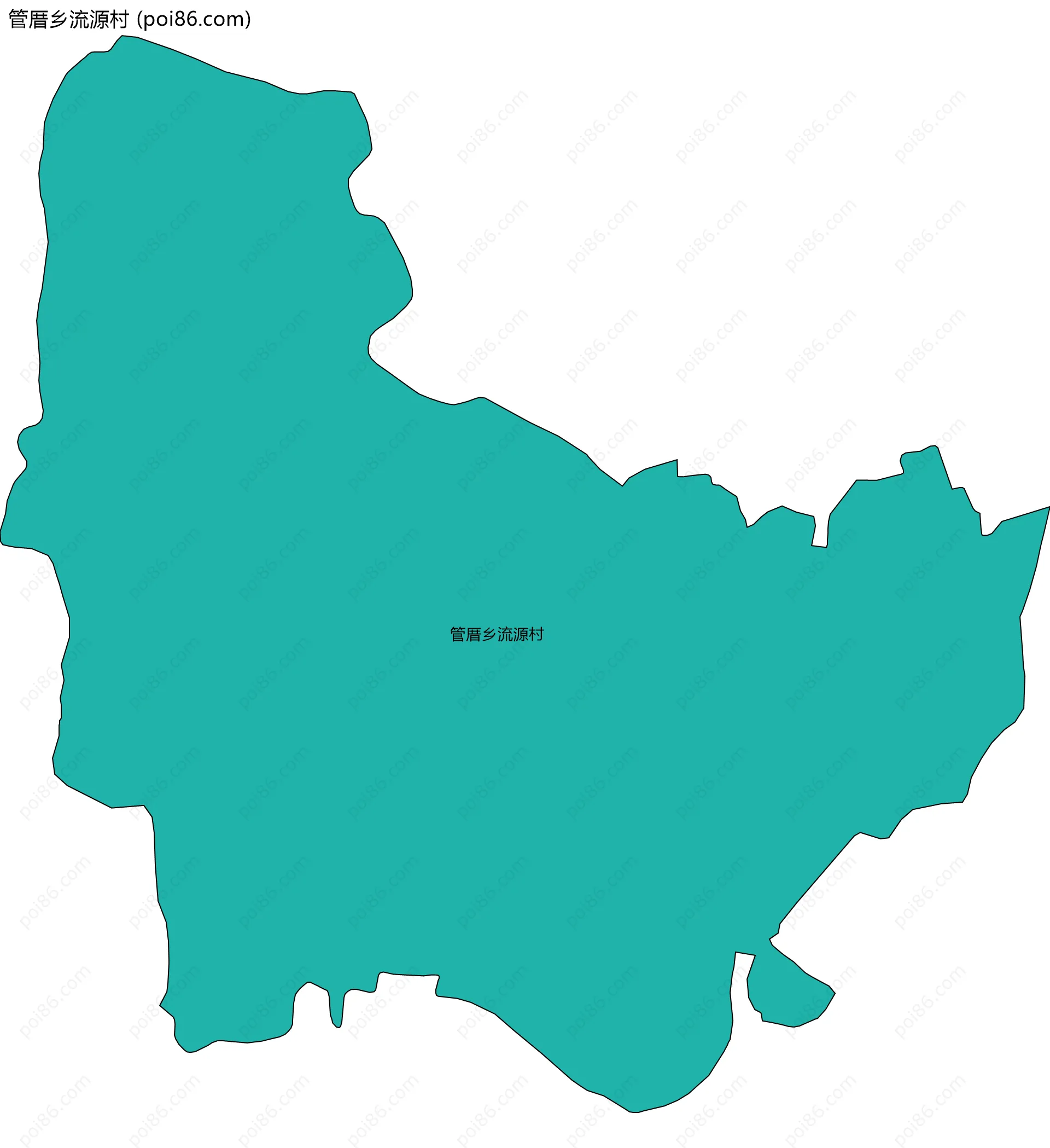 管厝乡流源村边界地图