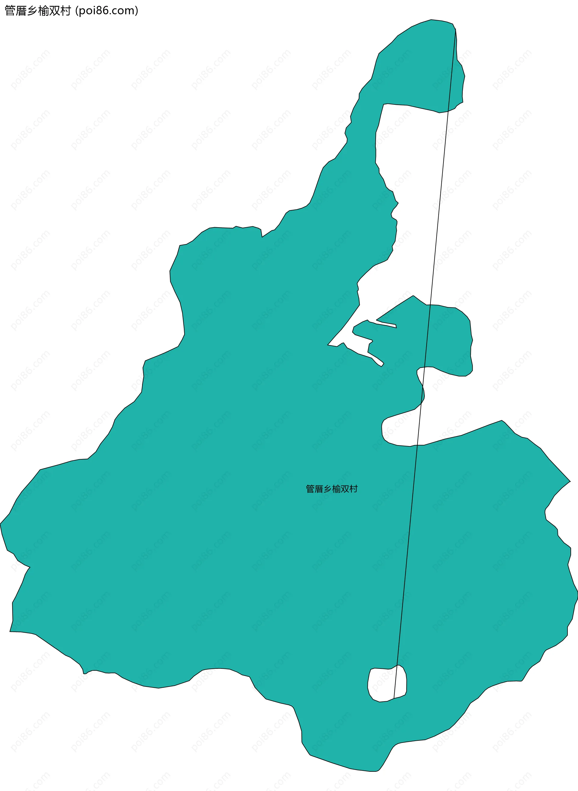 管厝乡榆双村边界地图