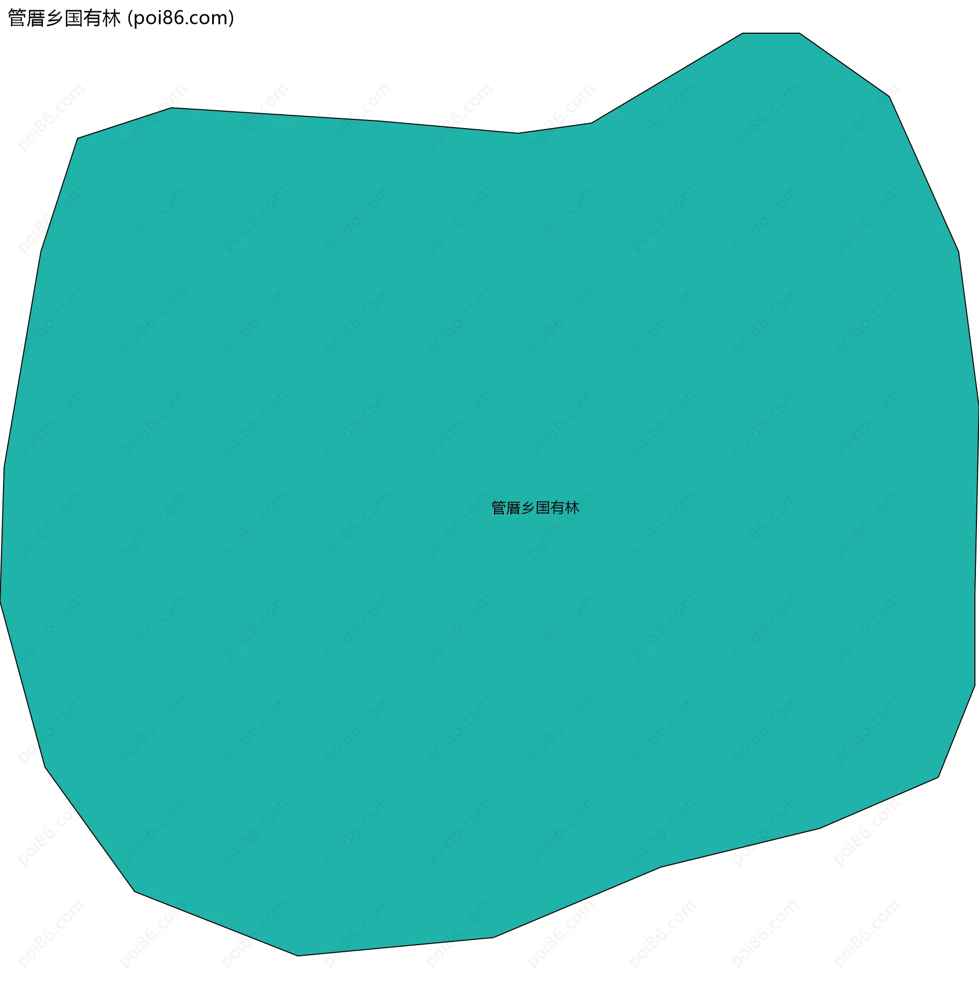 管厝乡国有林边界地图