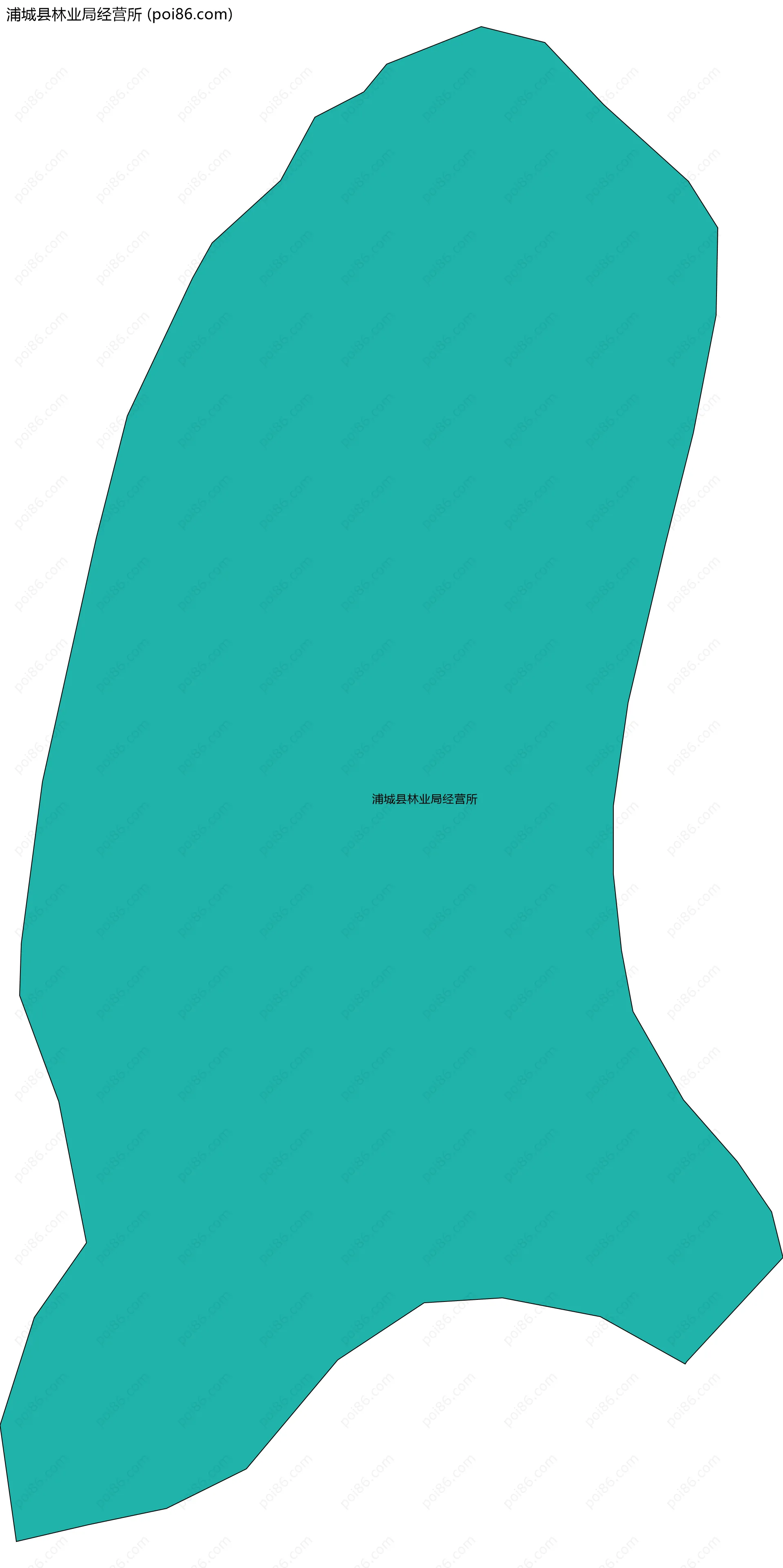 浦城县林业局经营所边界地图