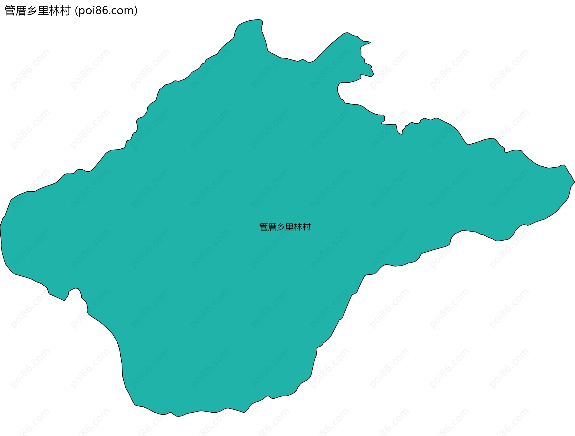 管厝乡里林村边界地图