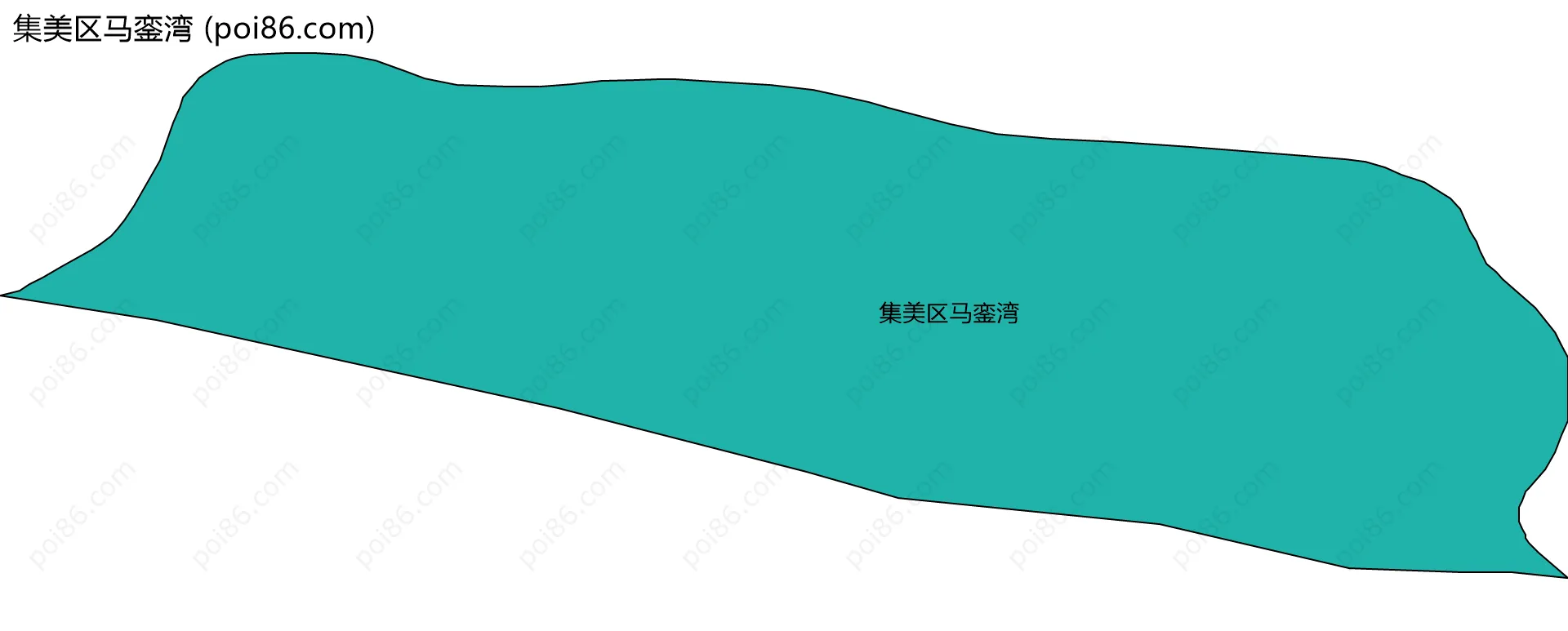 集美区马銮湾边界地图