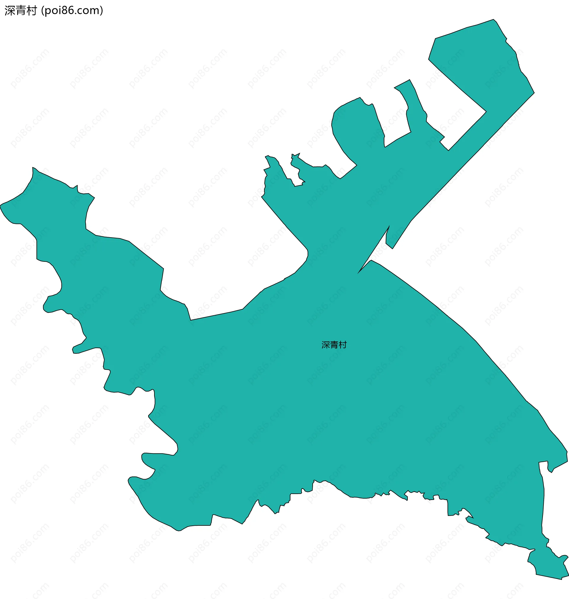 深青村边界地图