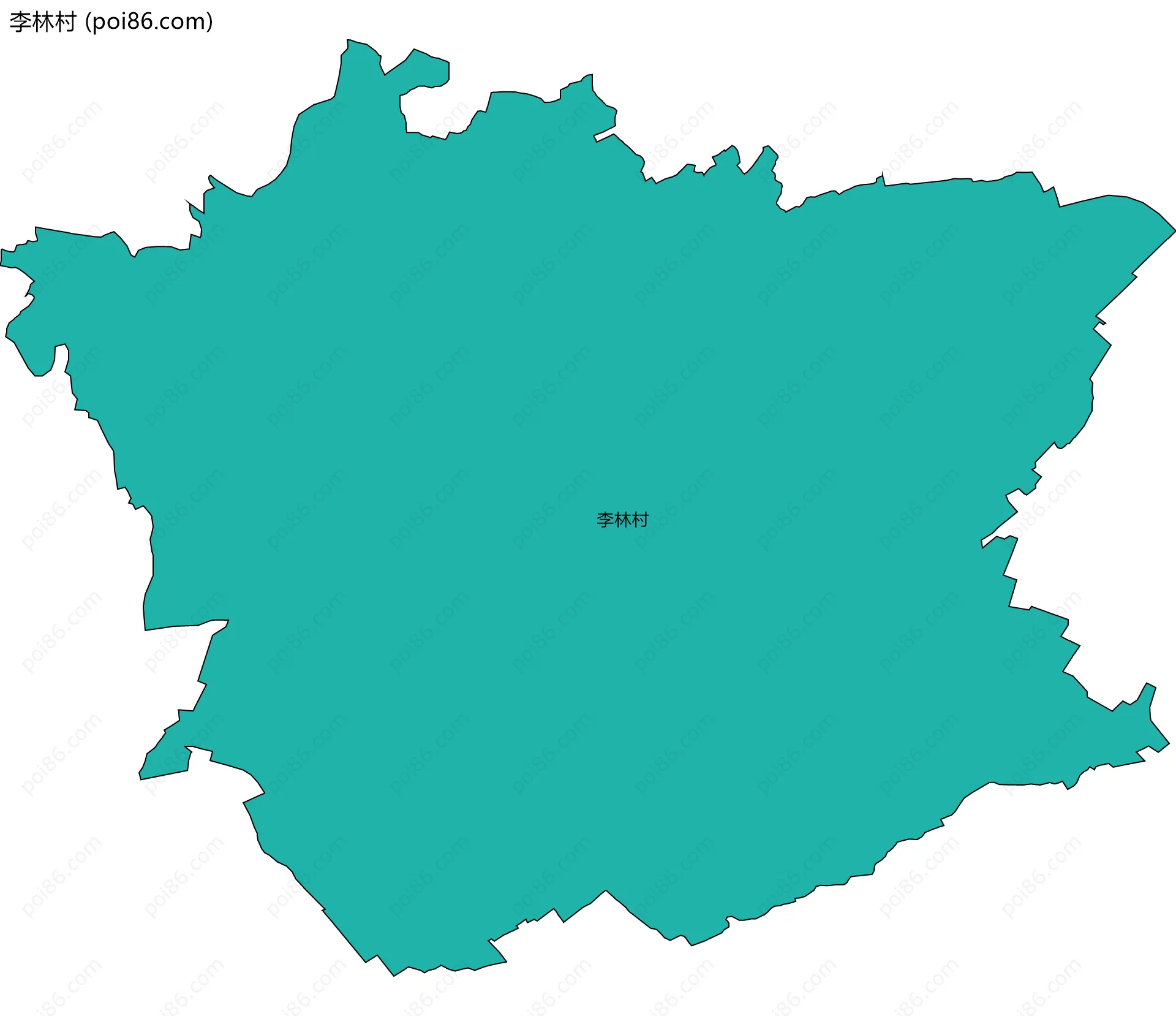 李林村边界地图
