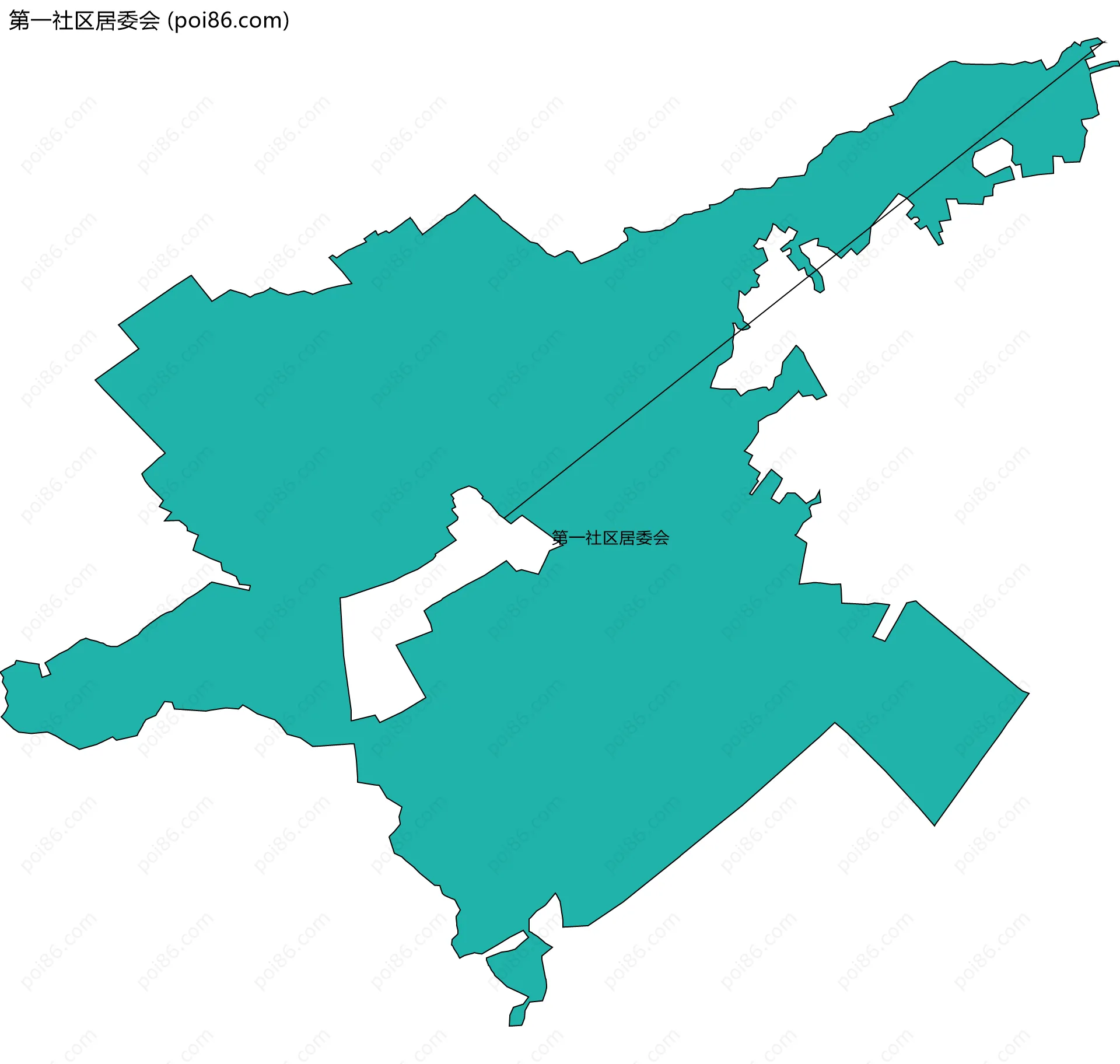 第一社区居委会边界地图