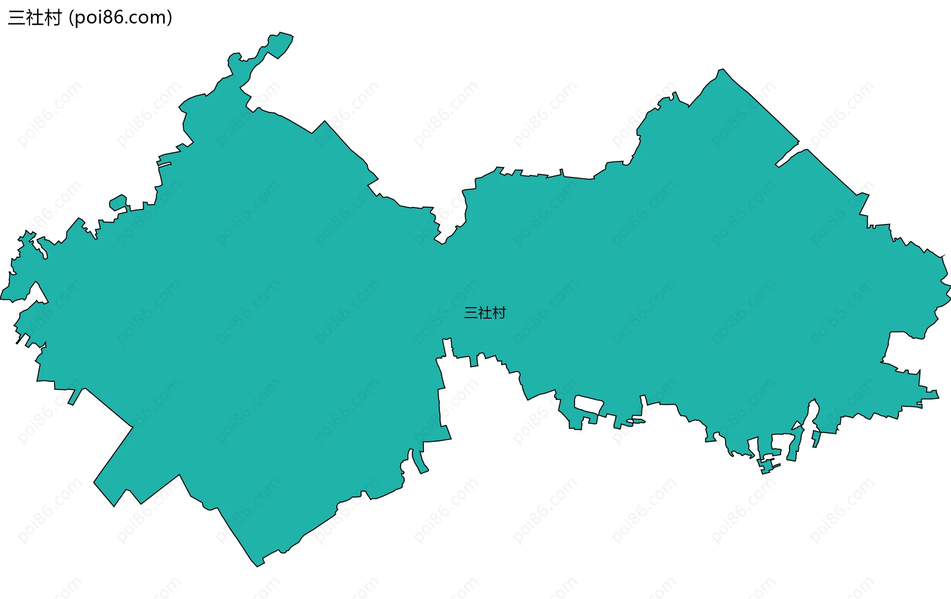 三社村边界地图