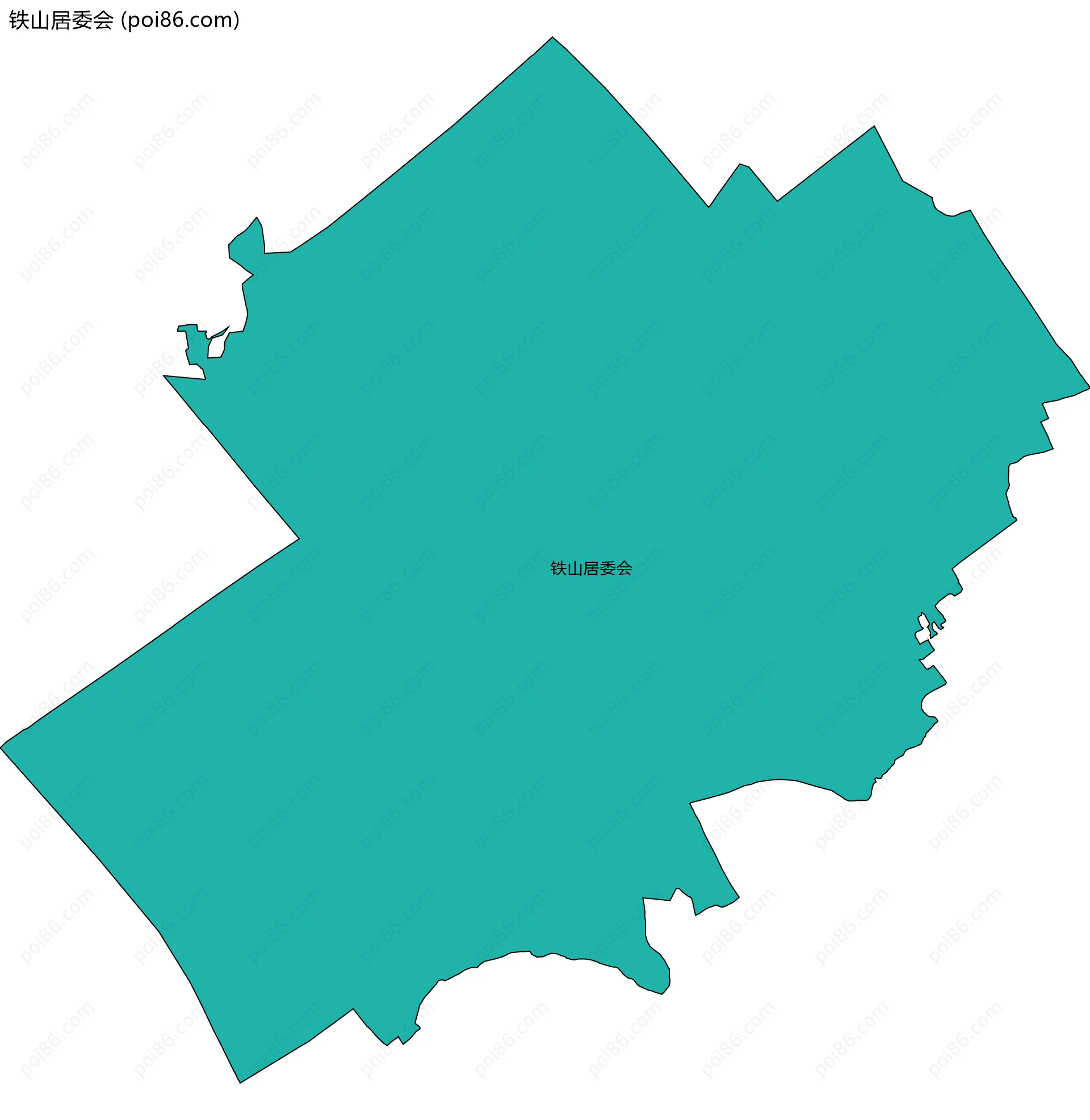 铁山居委会边界地图