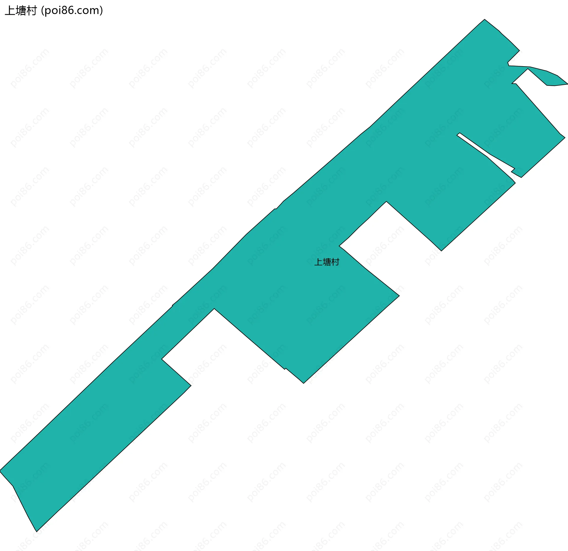 上塘村边界地图