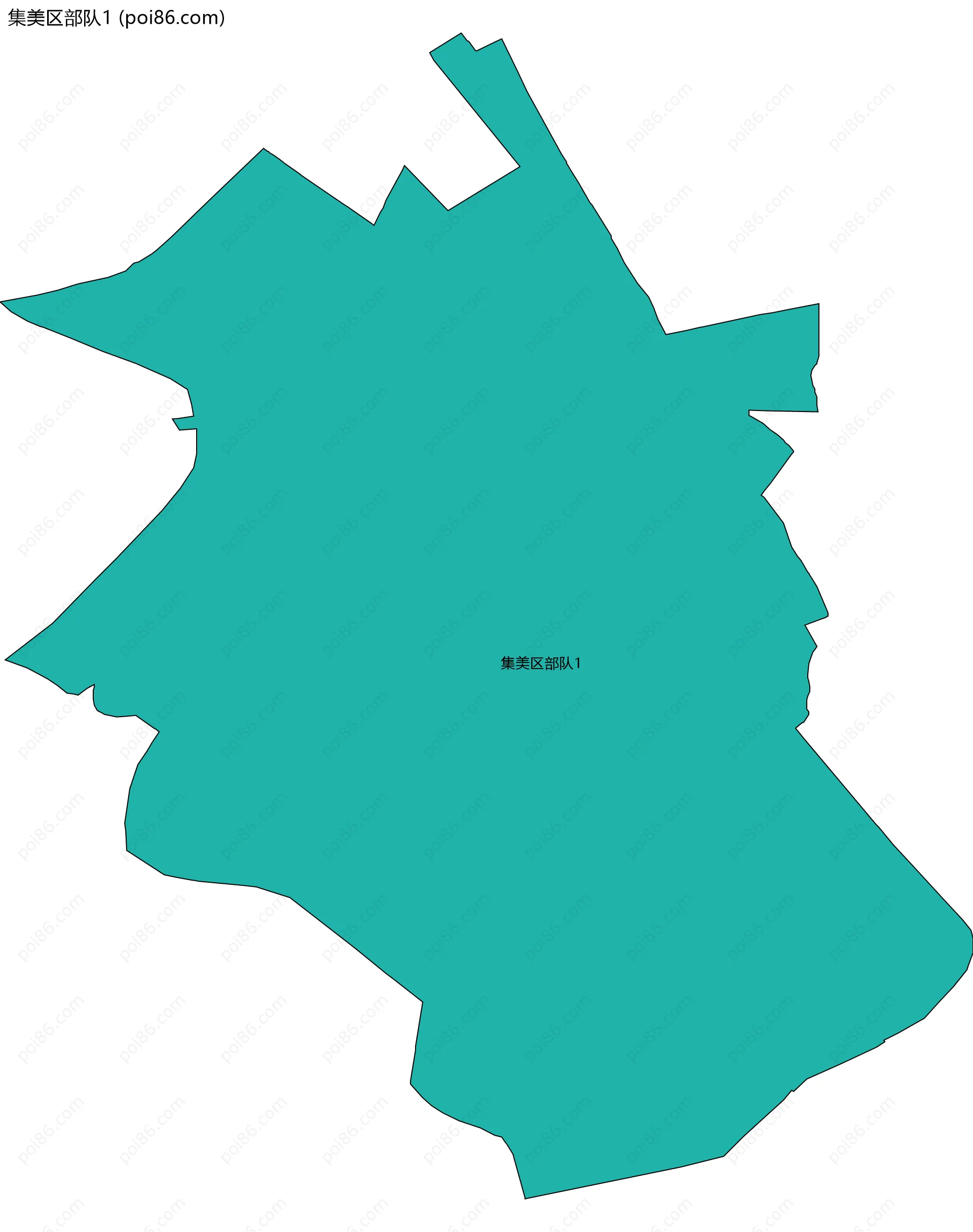 集美区部队1边界地图