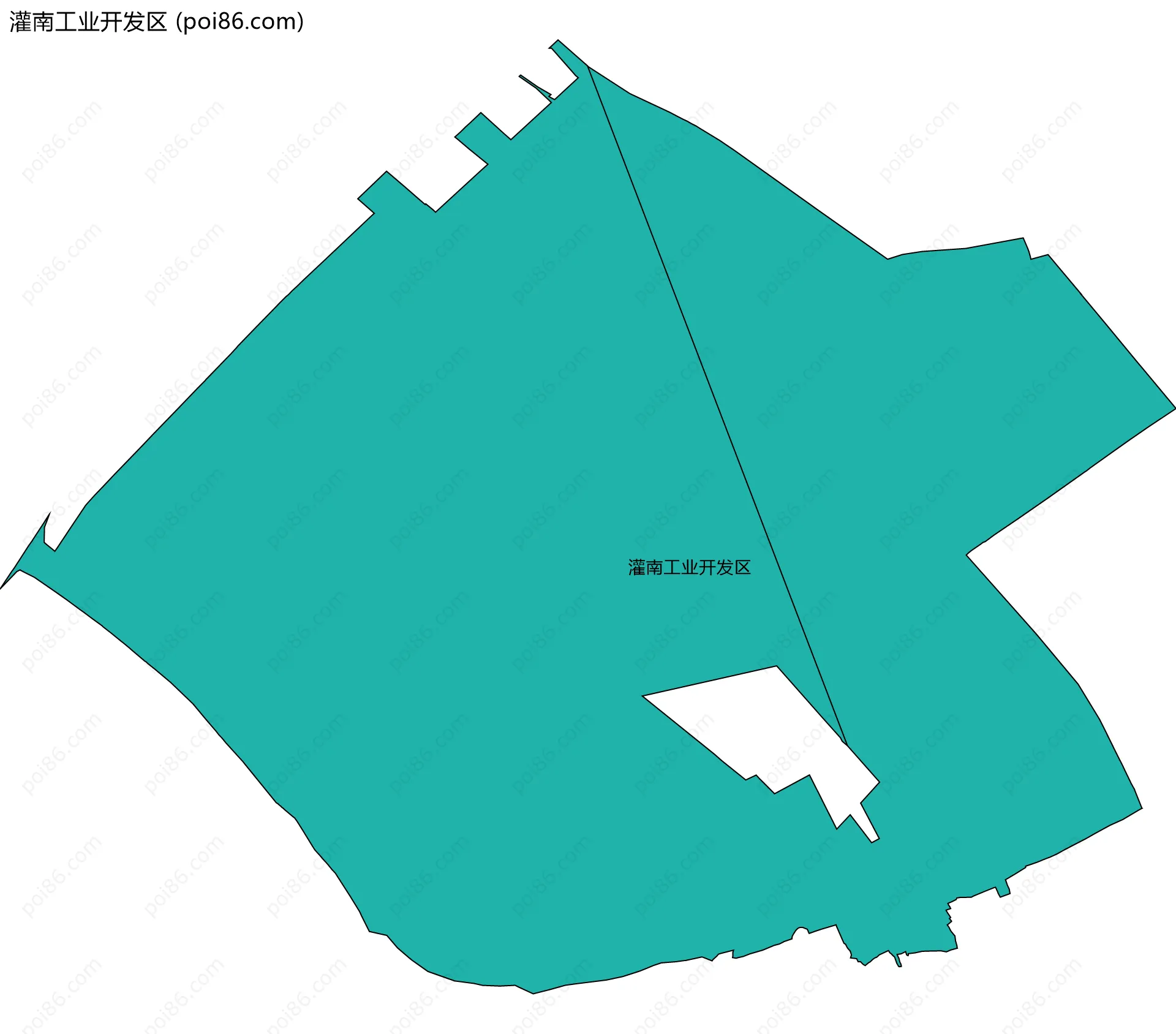 灌南工业开发区边界地图