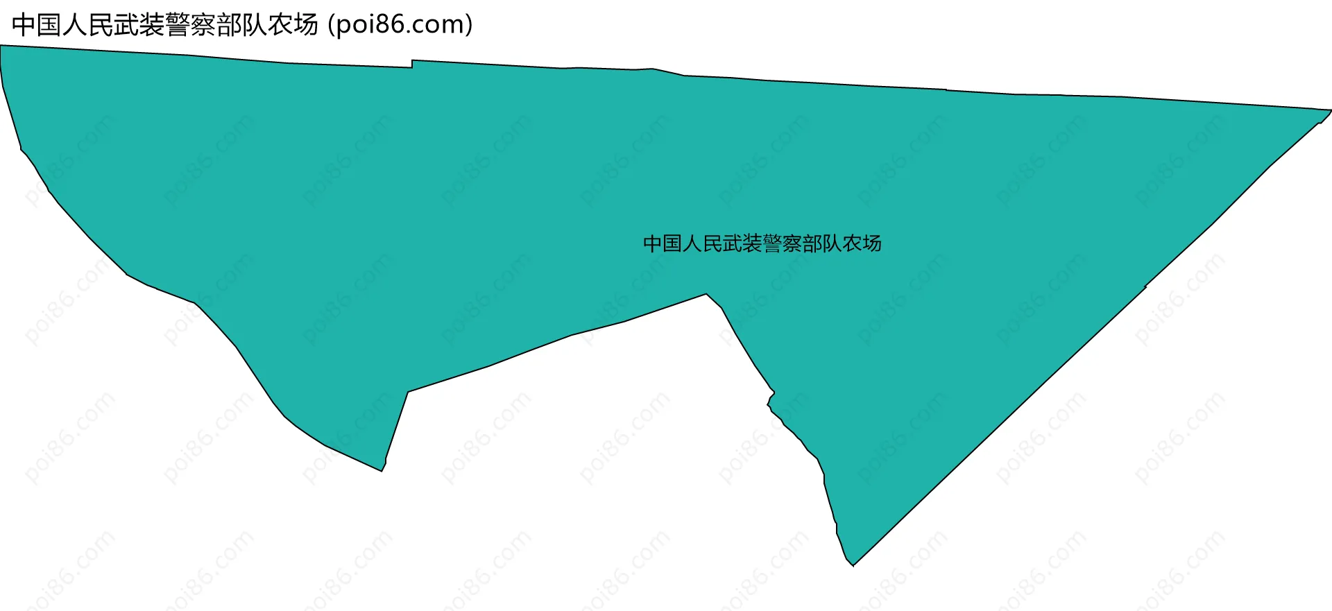 中国人民武装警察部队农场边界地图