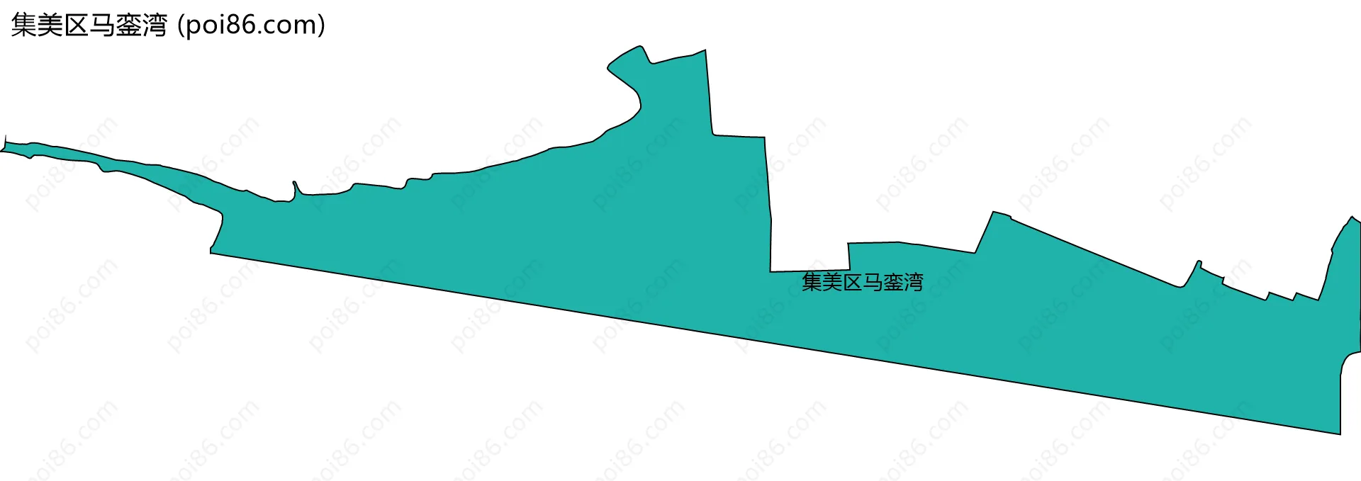 集美区马銮湾边界地图