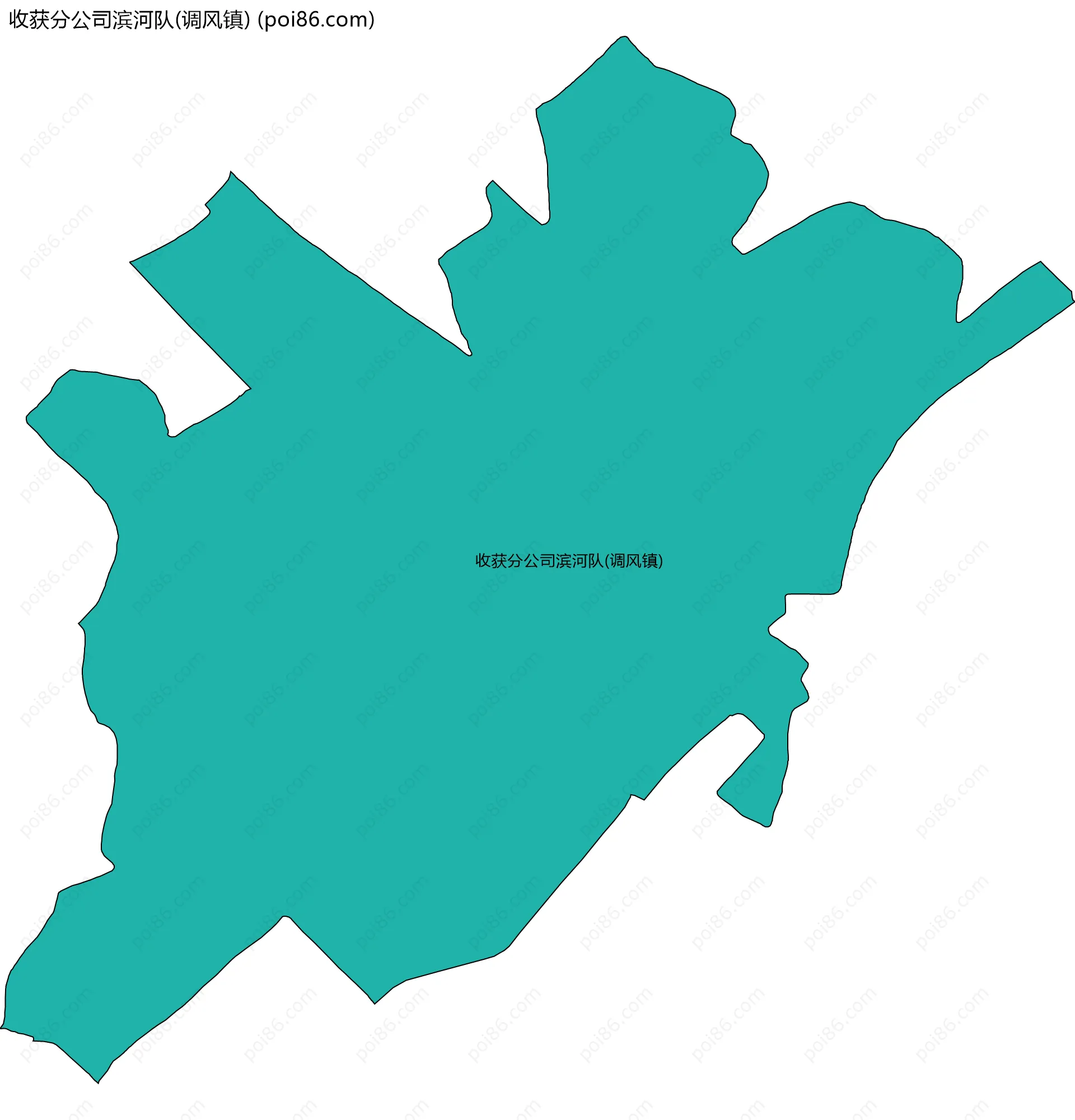 收获分公司滨河队(调风镇)边界地图