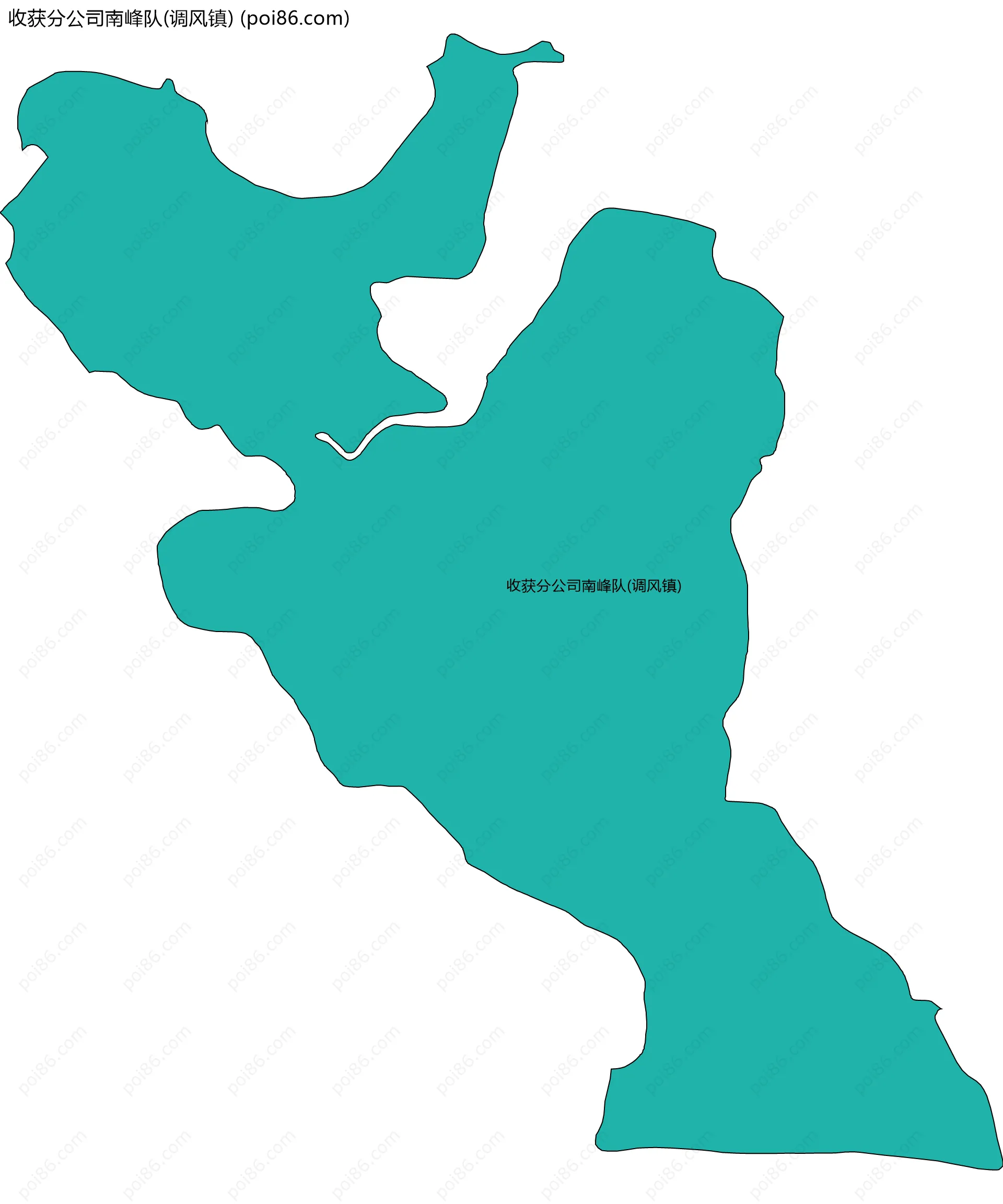 收获分公司南峰队(调风镇)边界地图