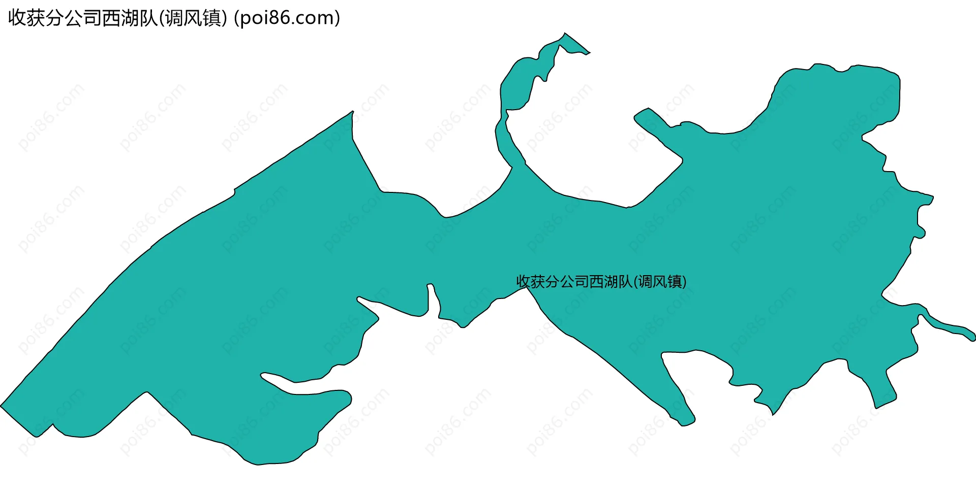 收获分公司西湖队(调风镇)边界地图