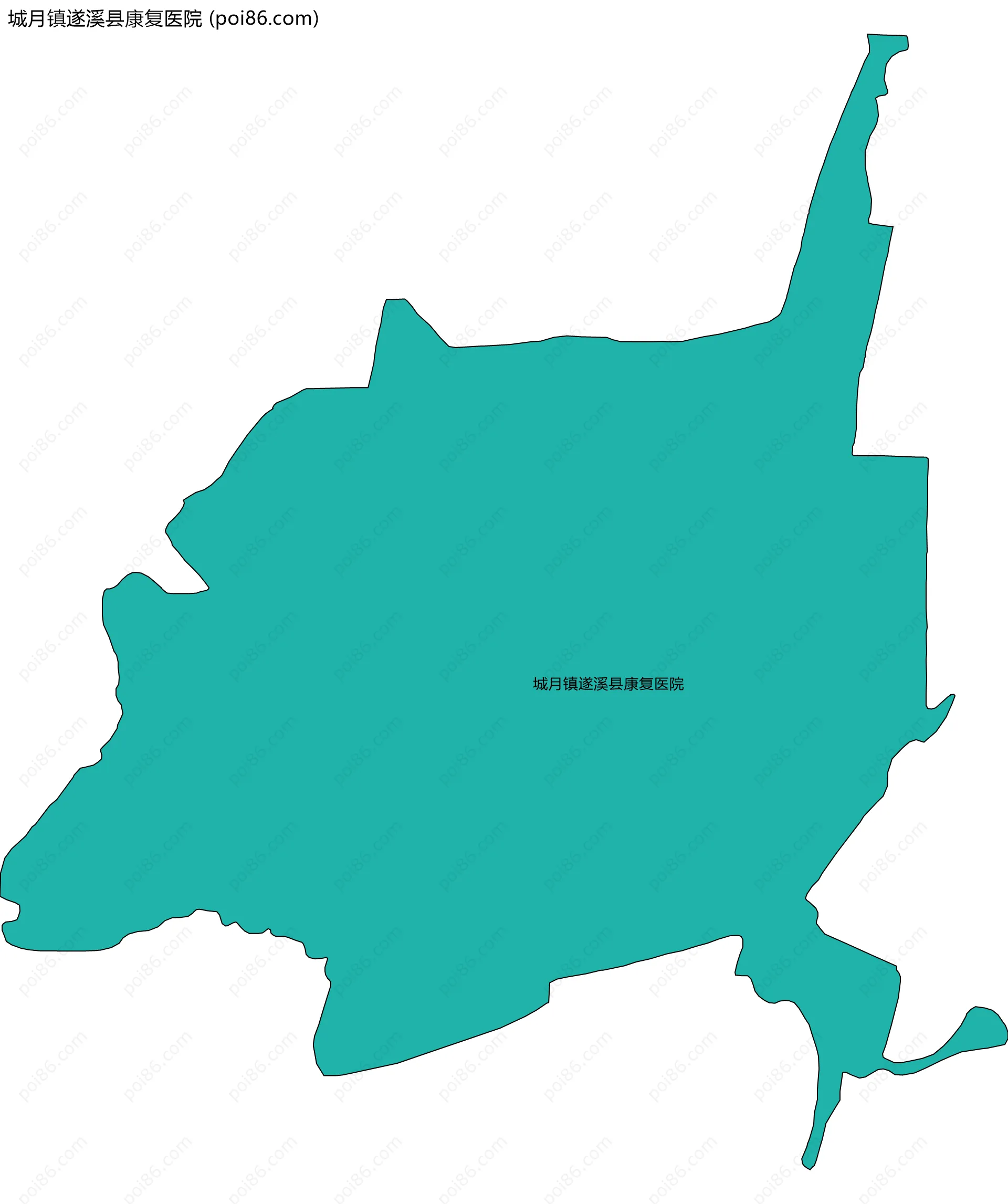 城月镇遂溪县康复医院边界地图