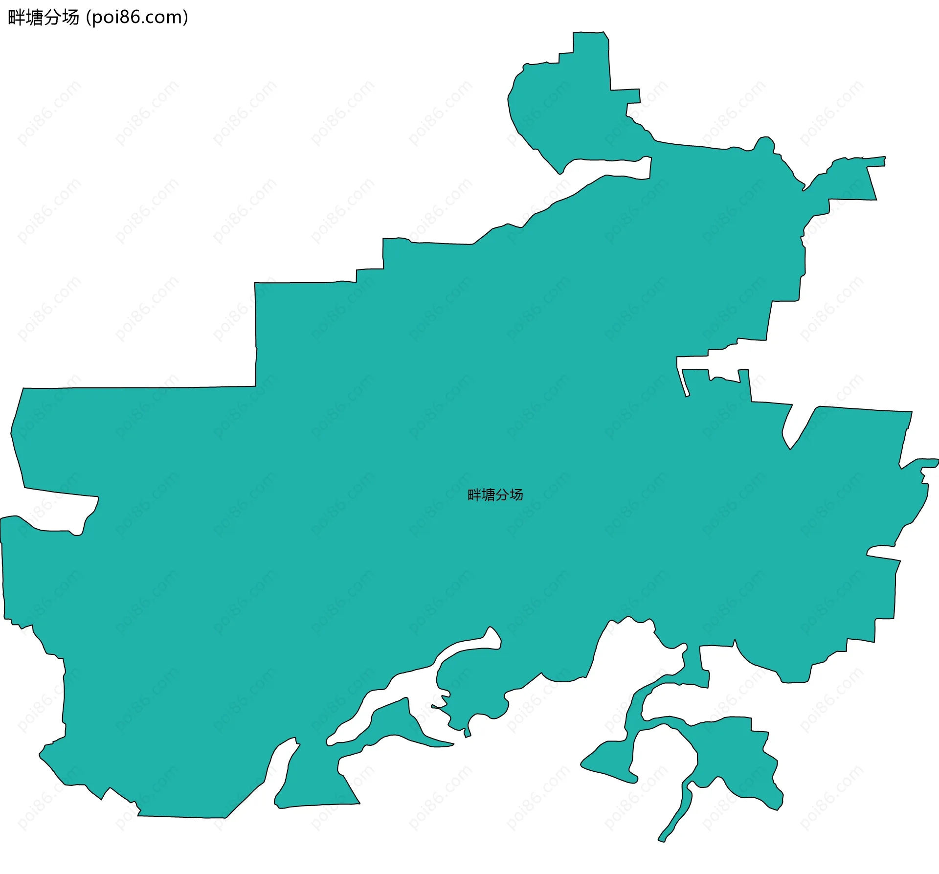 畔塘分场边界地图