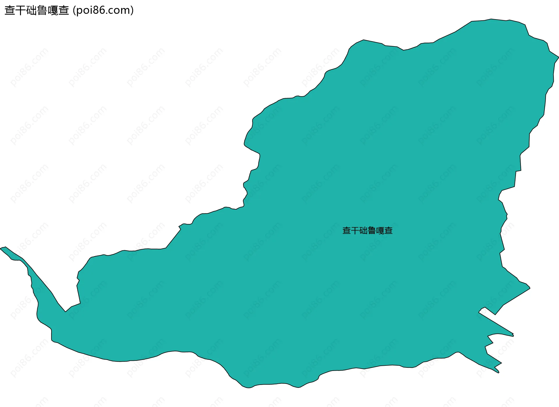 查干础鲁嘎查边界地图