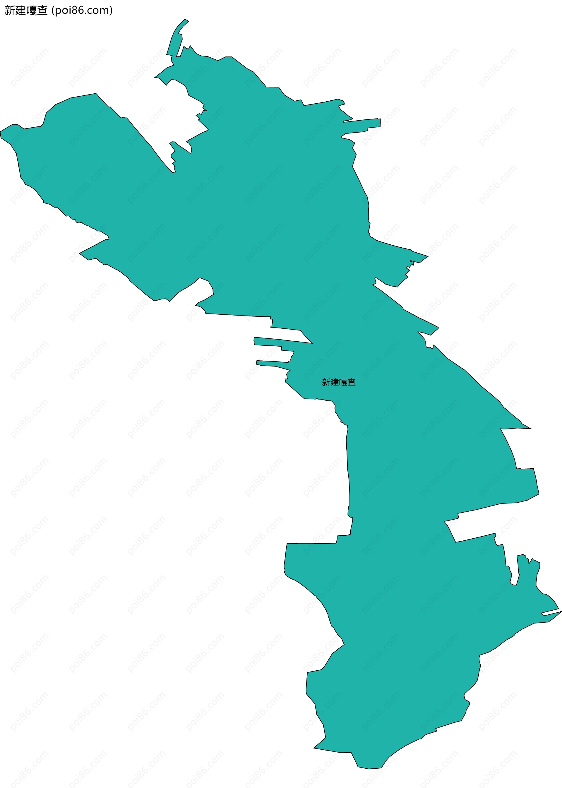 新建嘎查边界地图