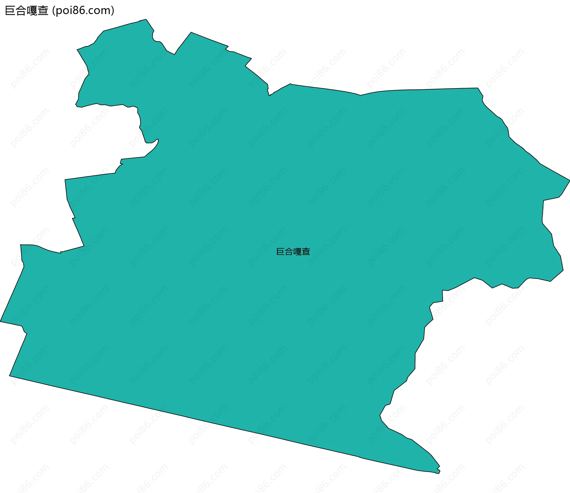 巨合嘎查边界地图