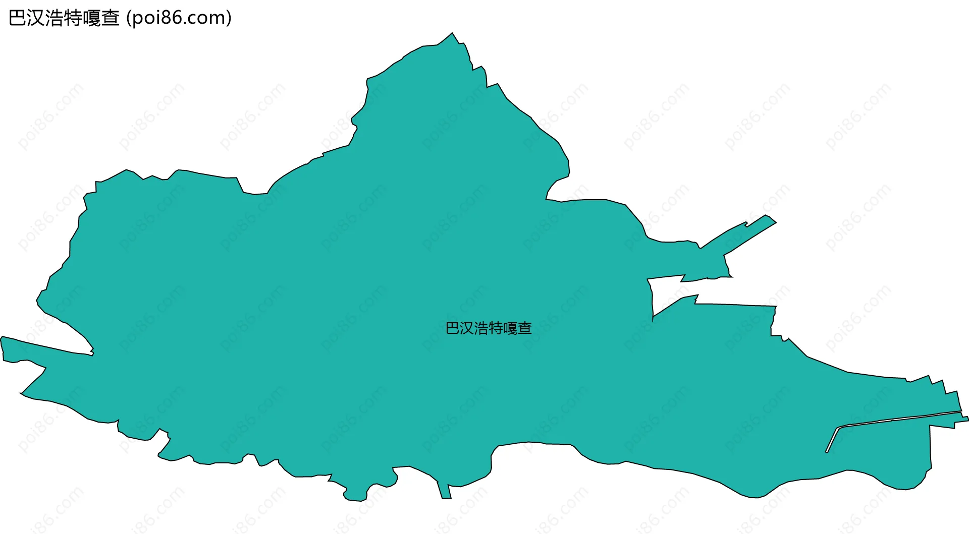 巴汉浩特嘎查边界地图