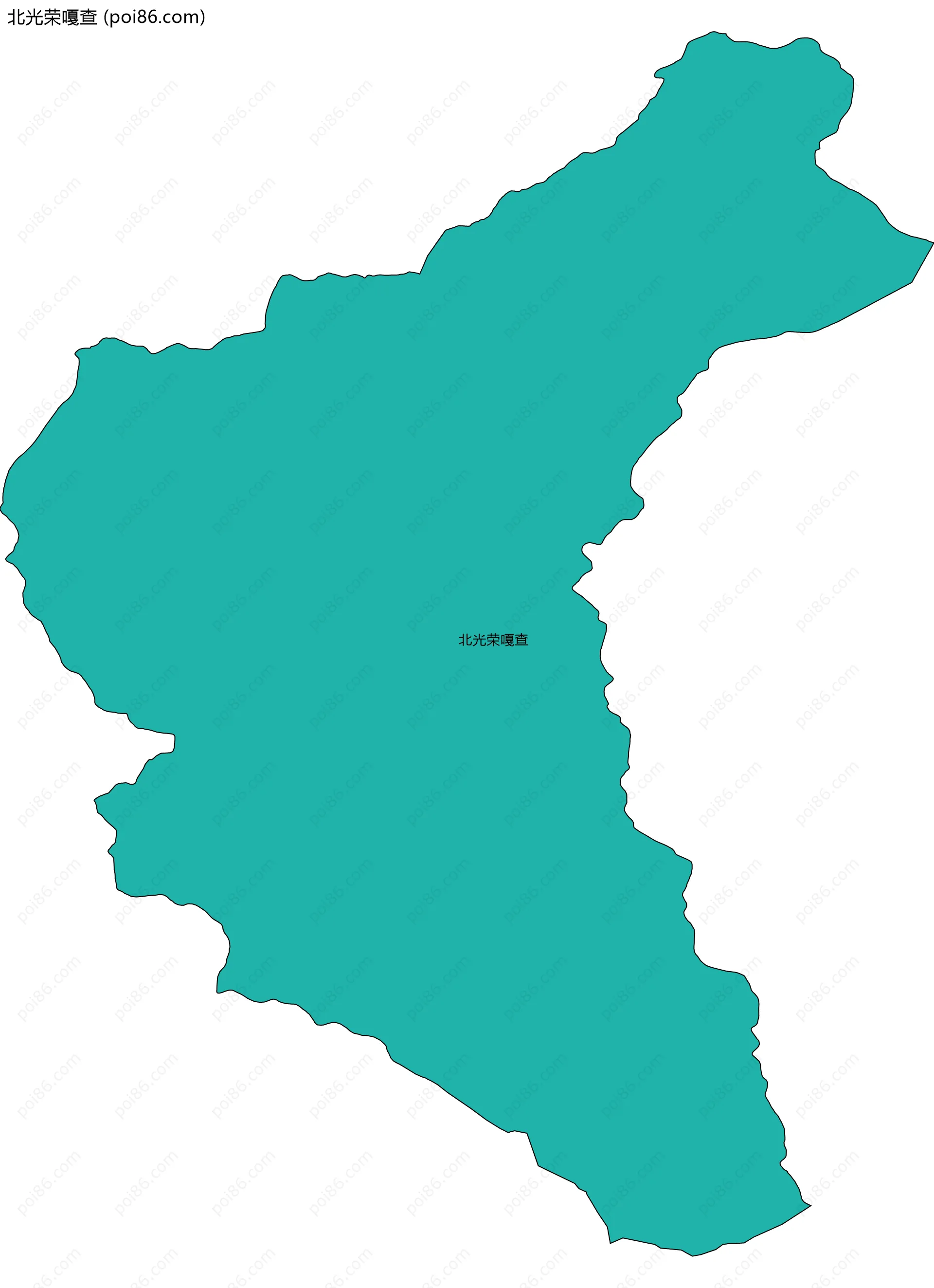 北光荣嘎查边界地图